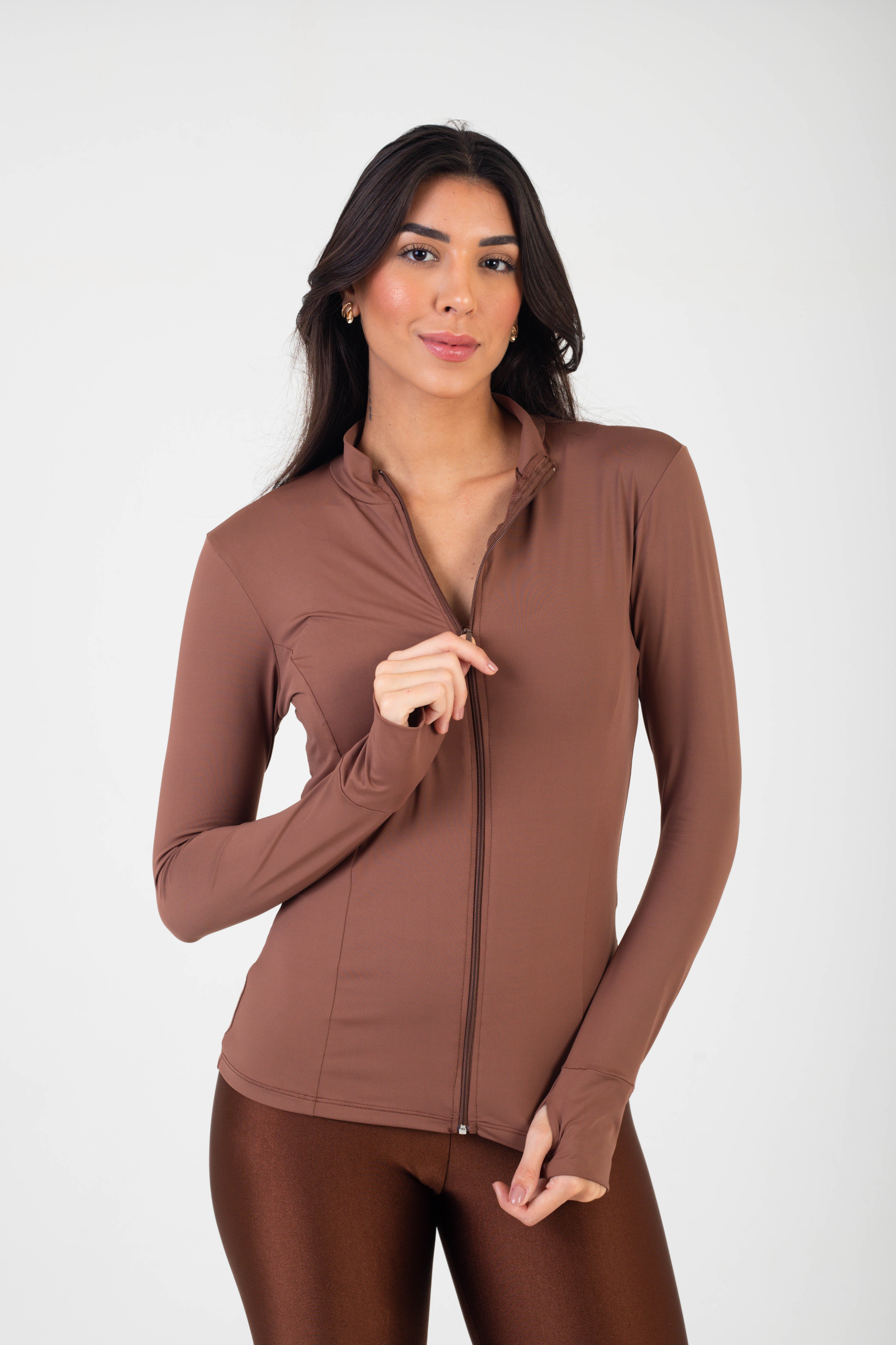 BLUSA CASACO MOVE LIGHT - CAPUCCINO