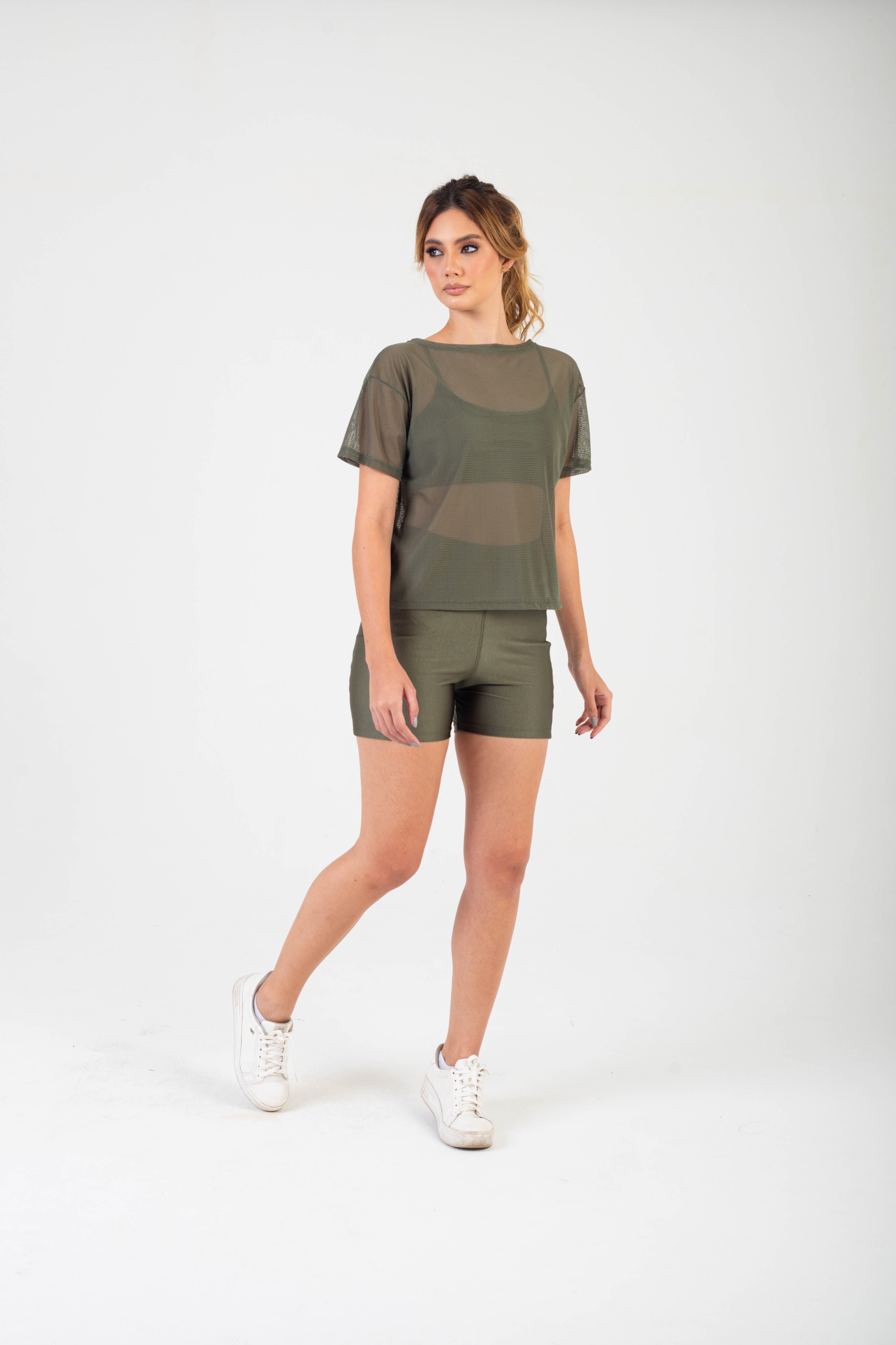 BLUSA CROPPED ESSENCIAL TELA CORAL - MAJOR