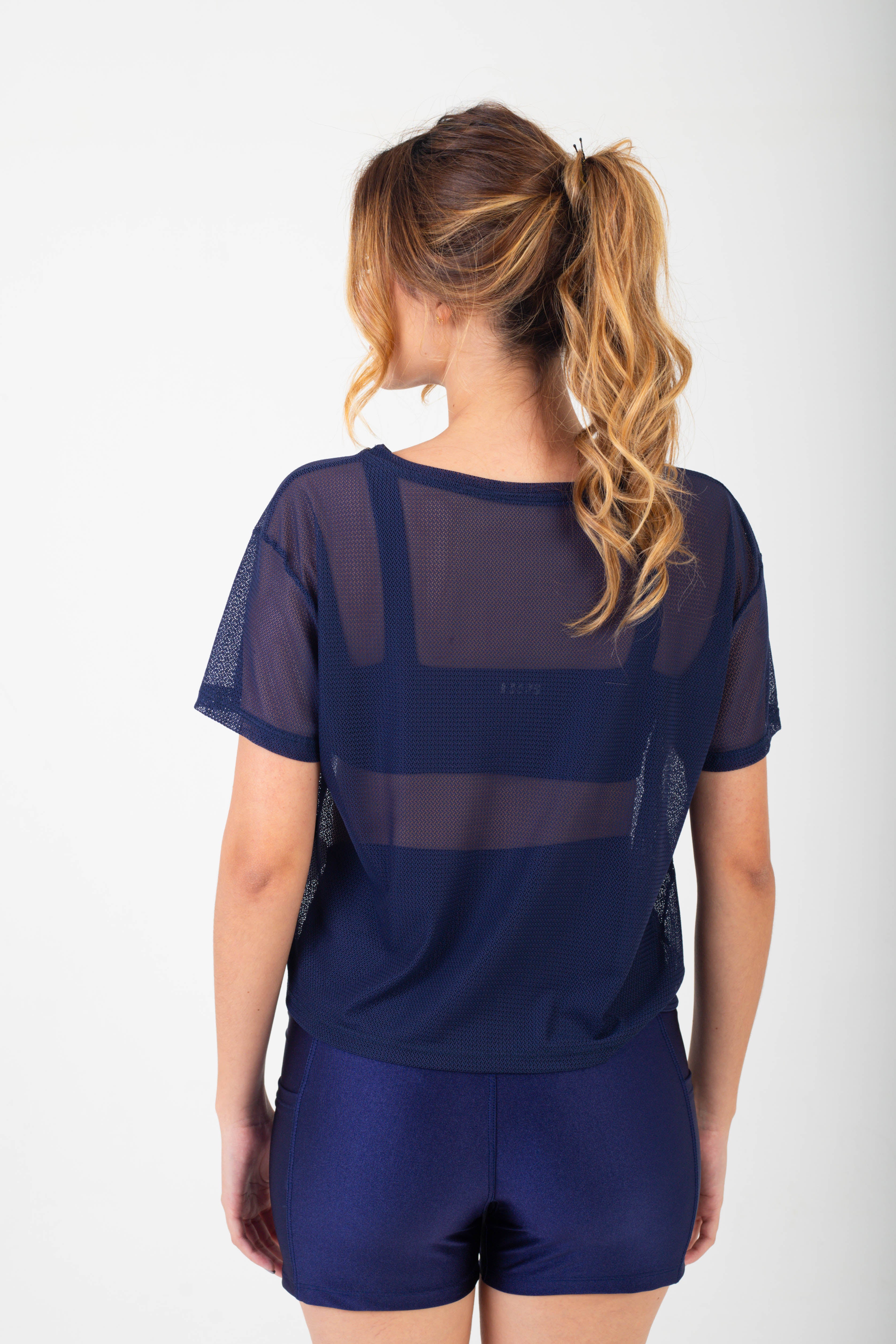 BLUSA CROPPED ESSENCIAL TELA CORAL - SIDERAL