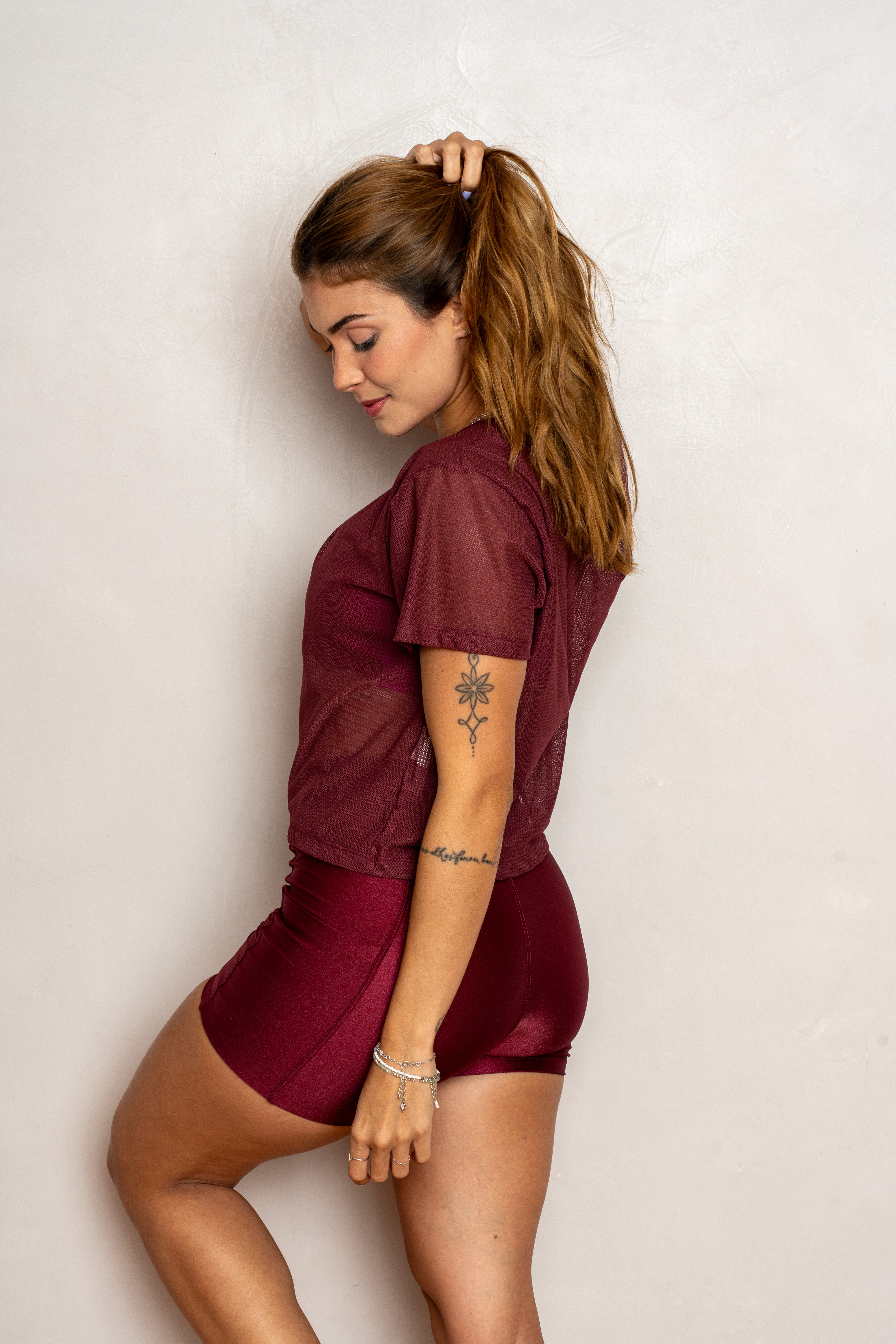 BLUSA CROPPED ESSENCIAL TELA CORAL - SENSUALE