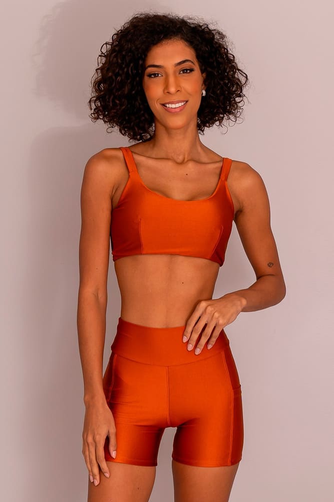 TOP ALCA LARGA GLOW ACTIVE - GINGER