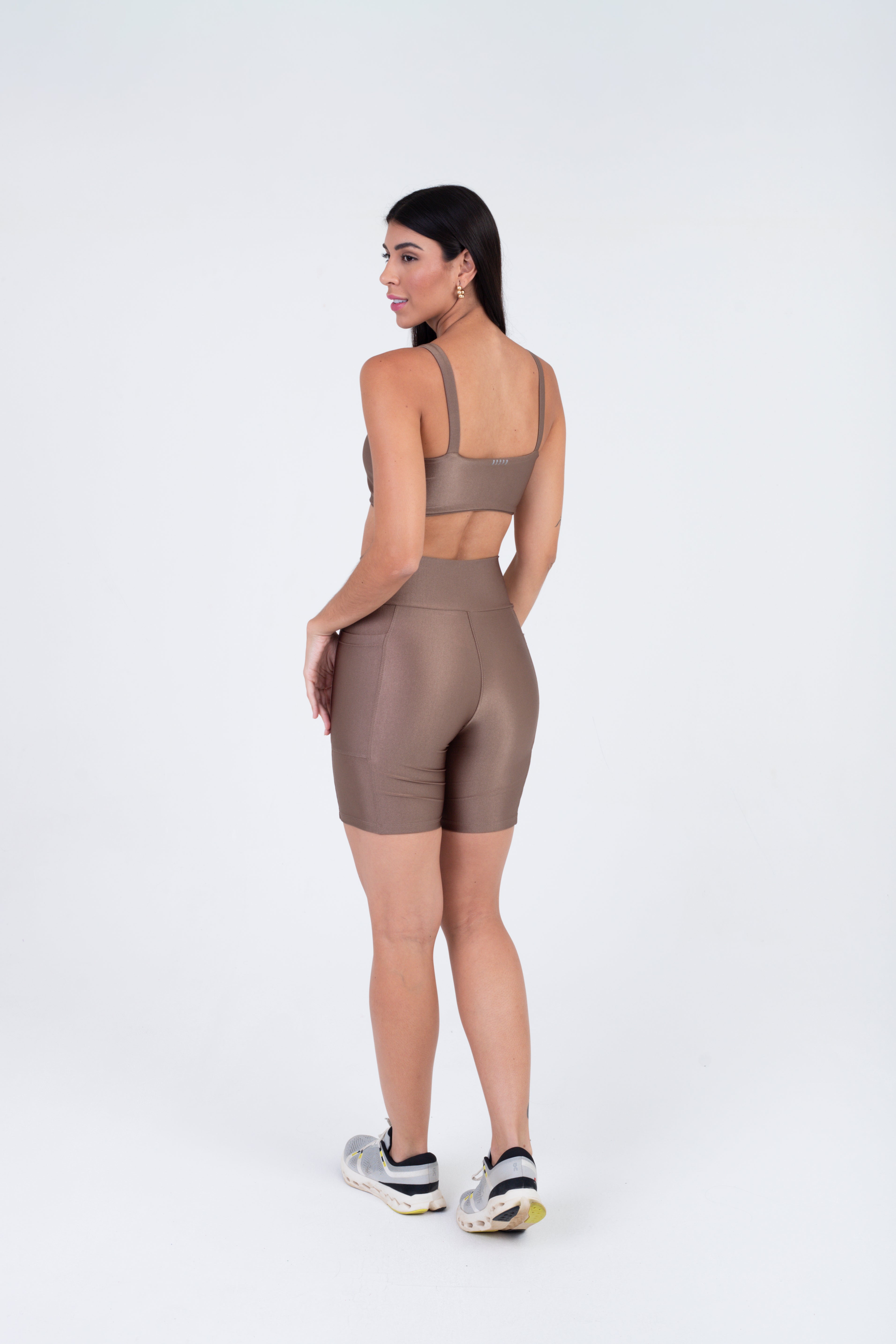 TOP ALCA LARGA GLOW ACTIVE - CASTANHO