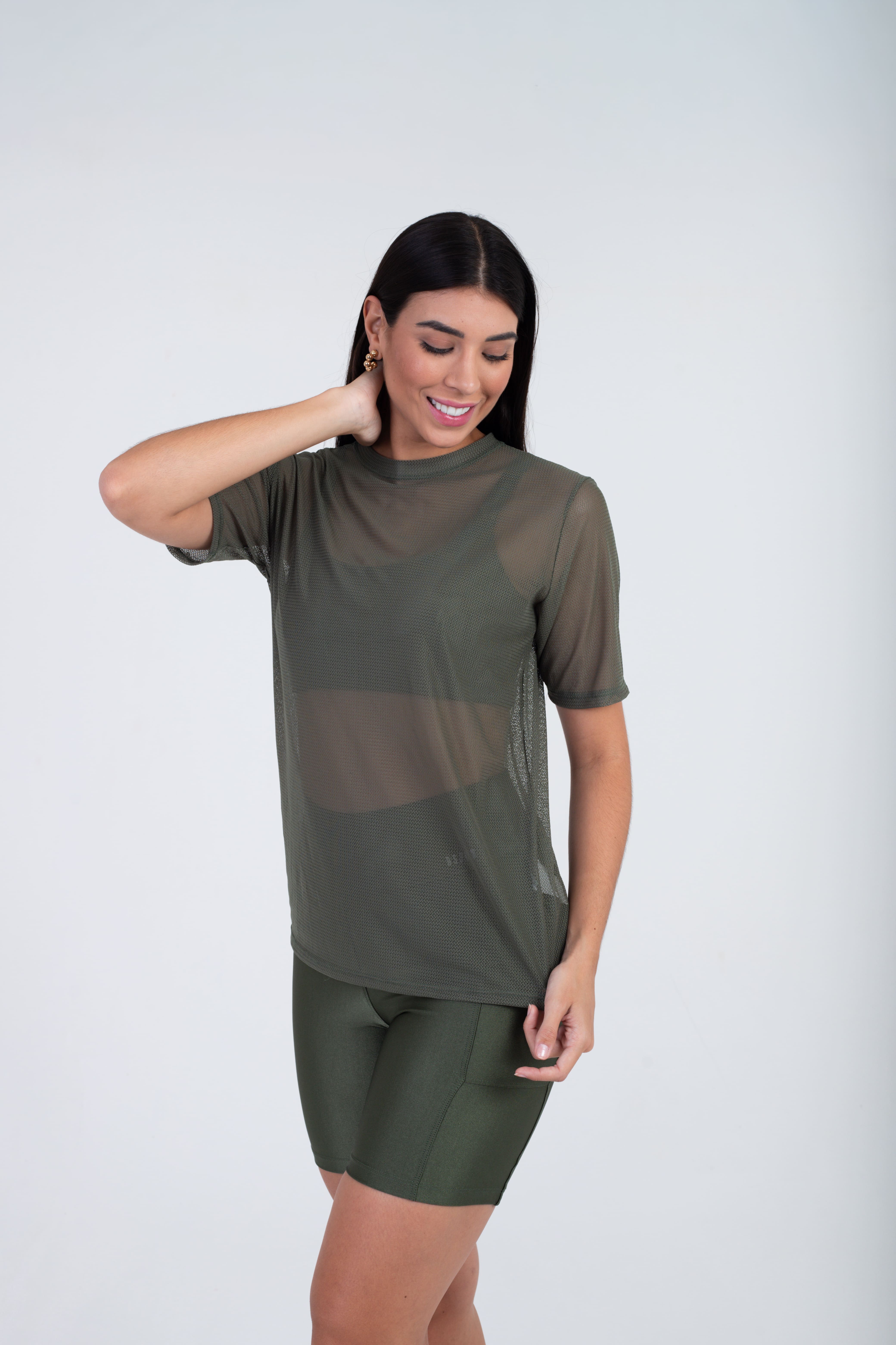 BLUSA LONG ESSENCIAL TELA CORAL - MAJOR