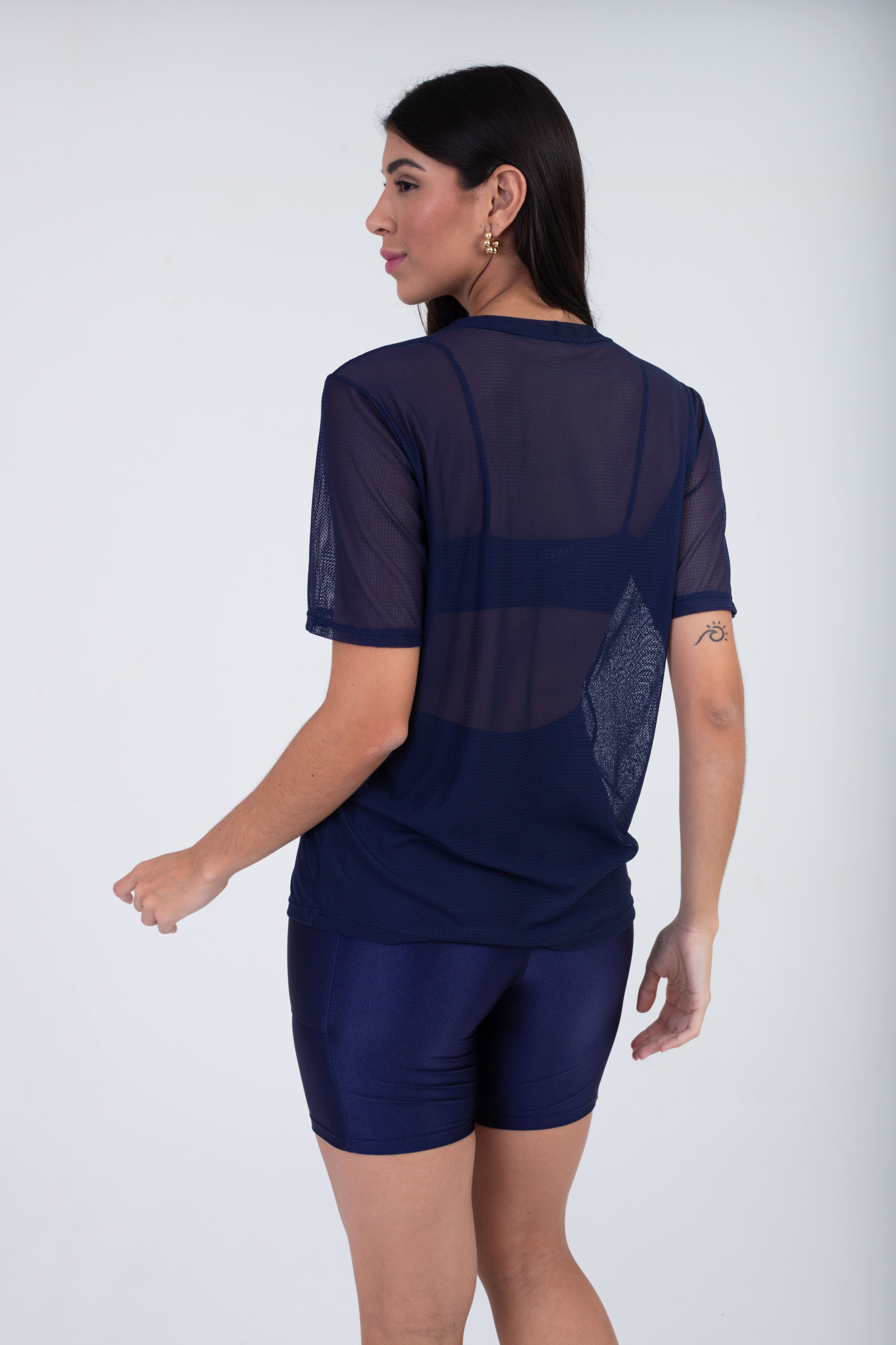 BLUSA LONG ESSENCIAL TELA CORAL - SIDERAL