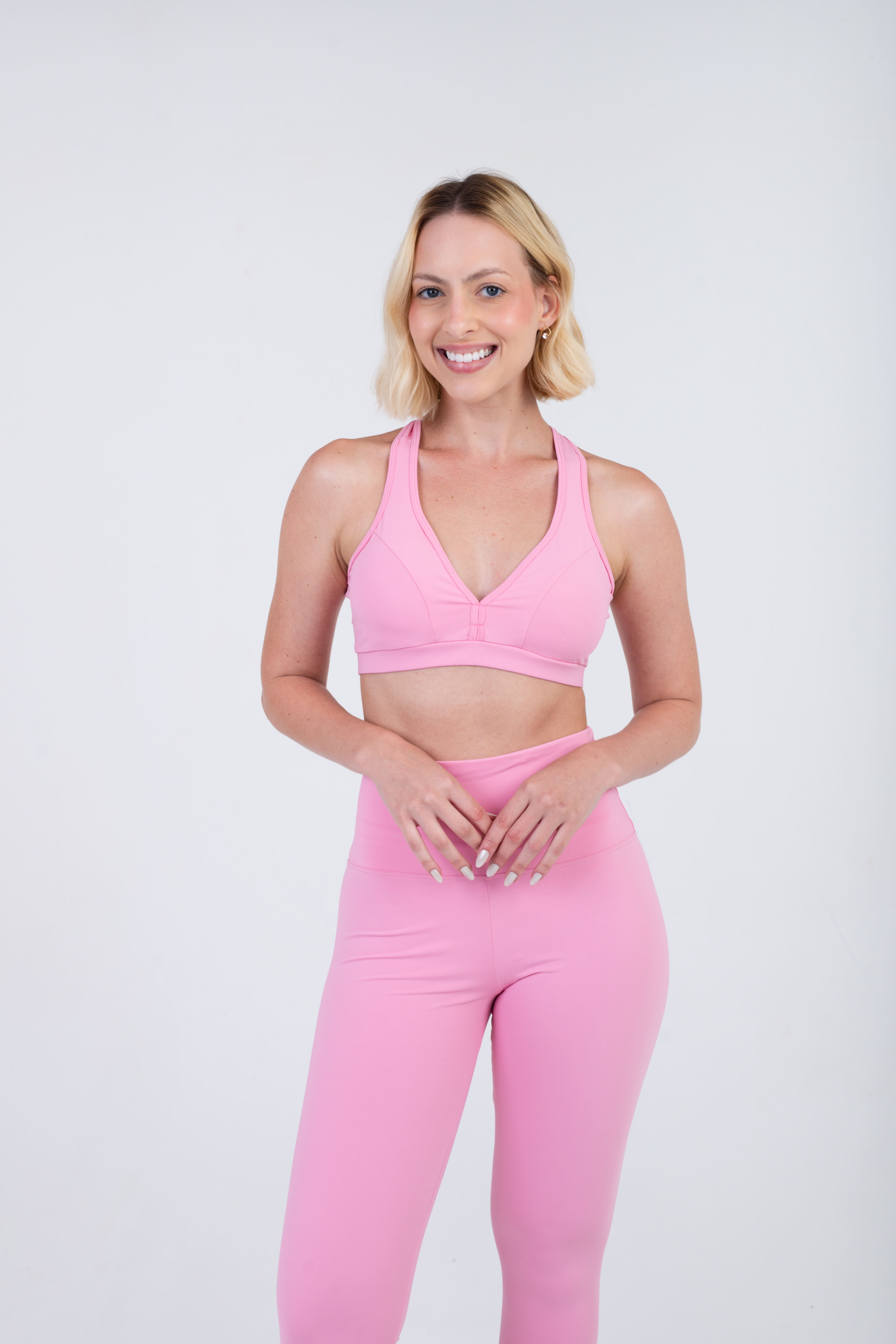 CROPPED TOP DECOTE V NADADOR MOVING - BLOSSOM