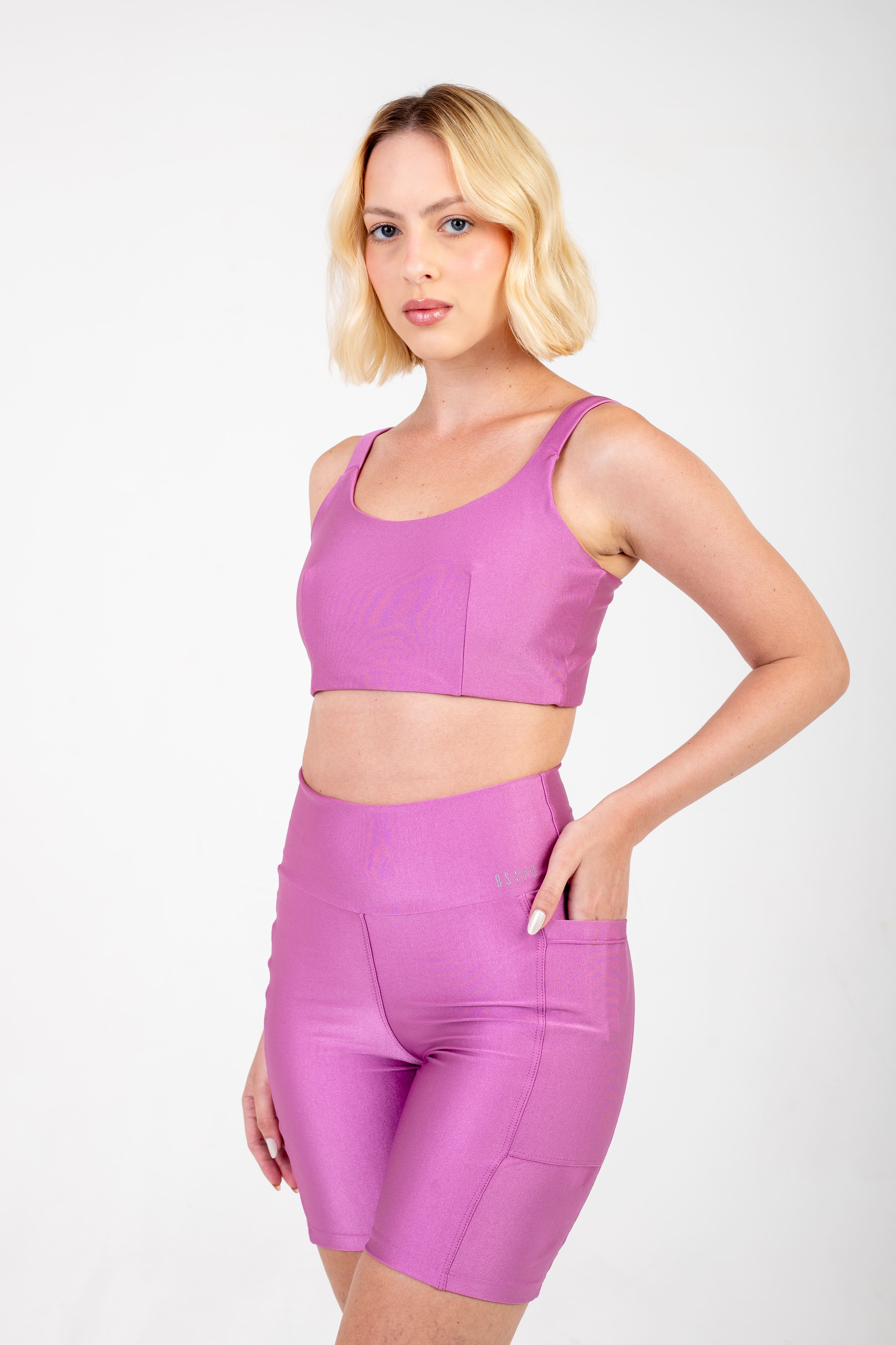 SHORT BIKER - MAUVE