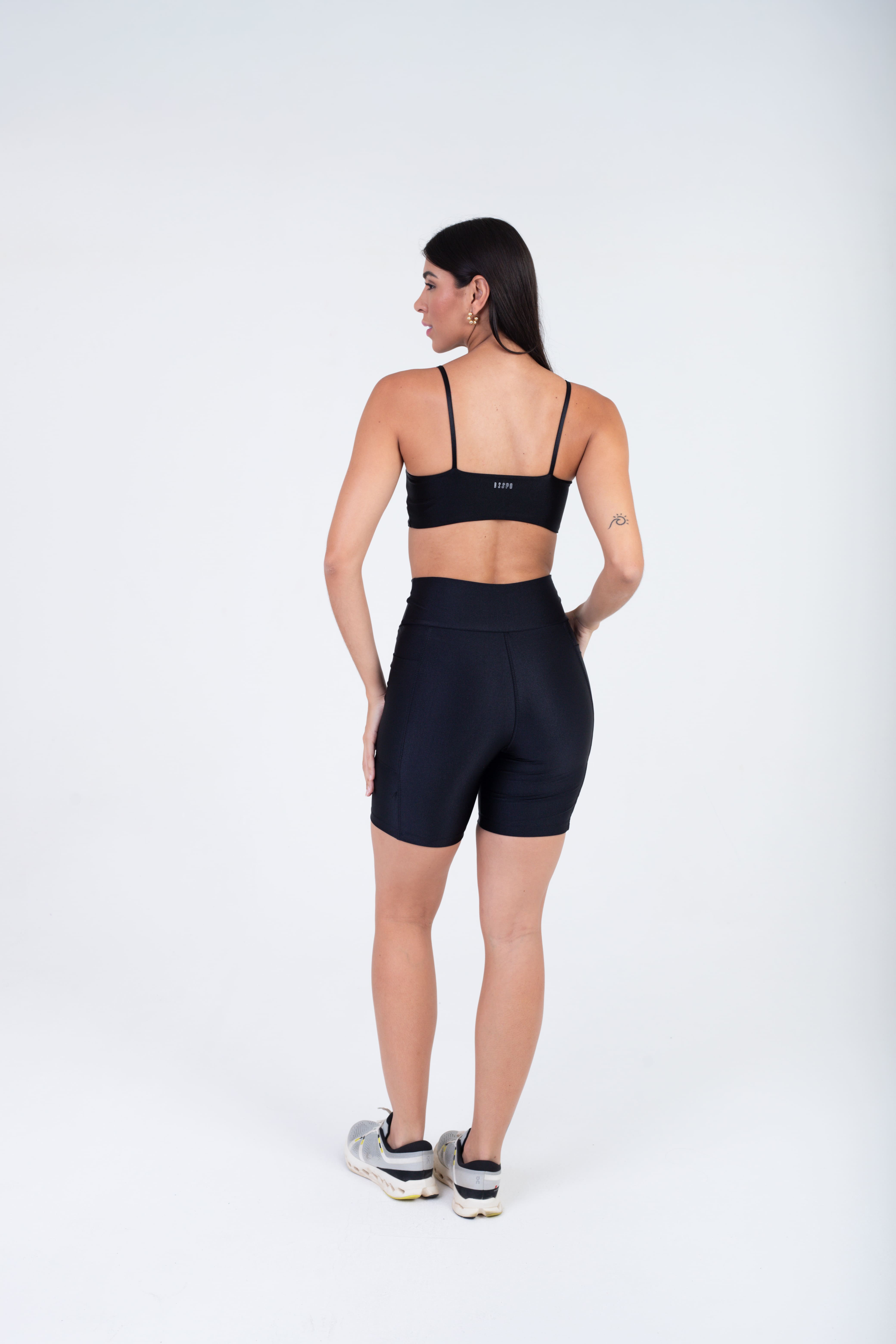SHORT BIKER - PRETO