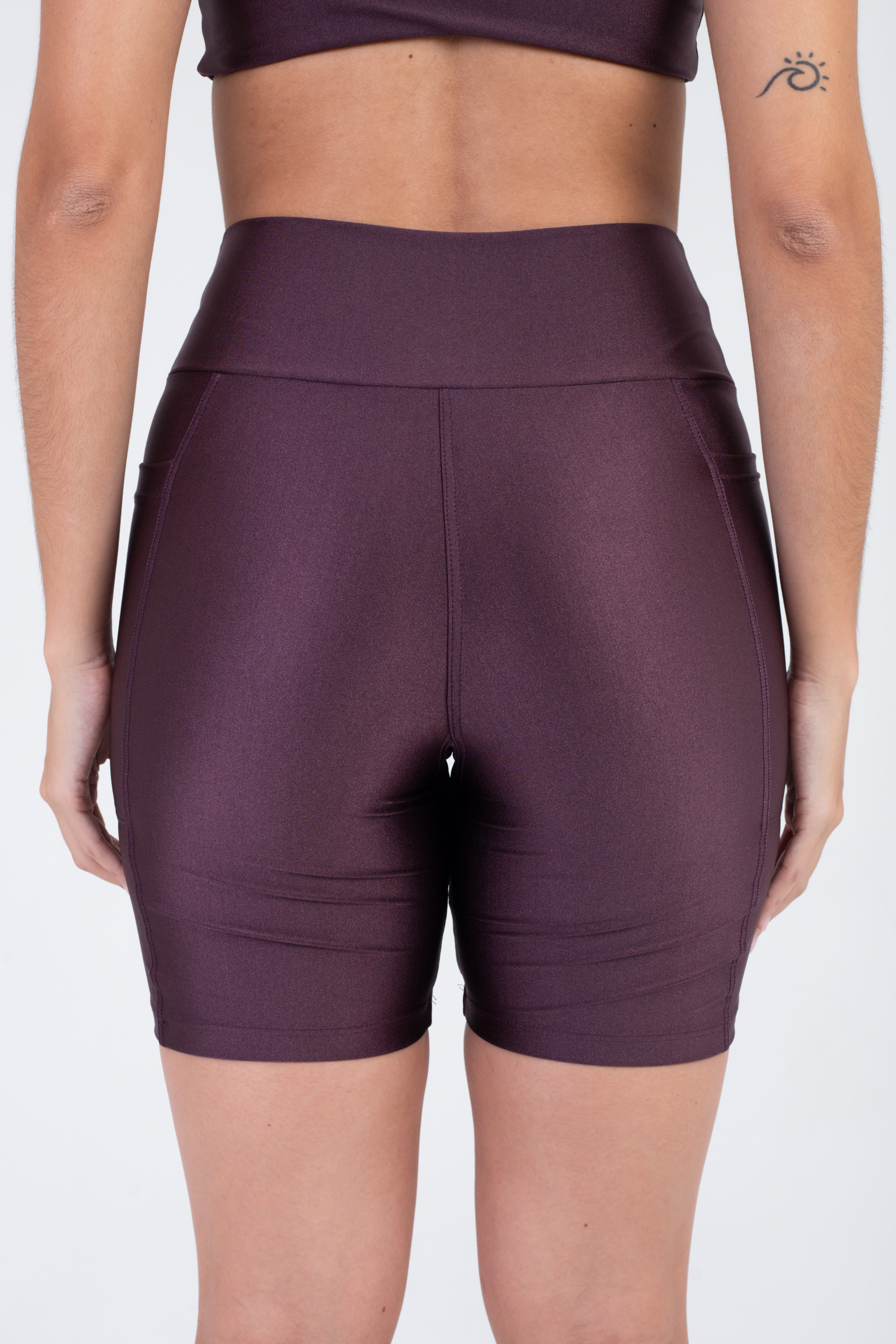 SHORT BIKER - EBANO