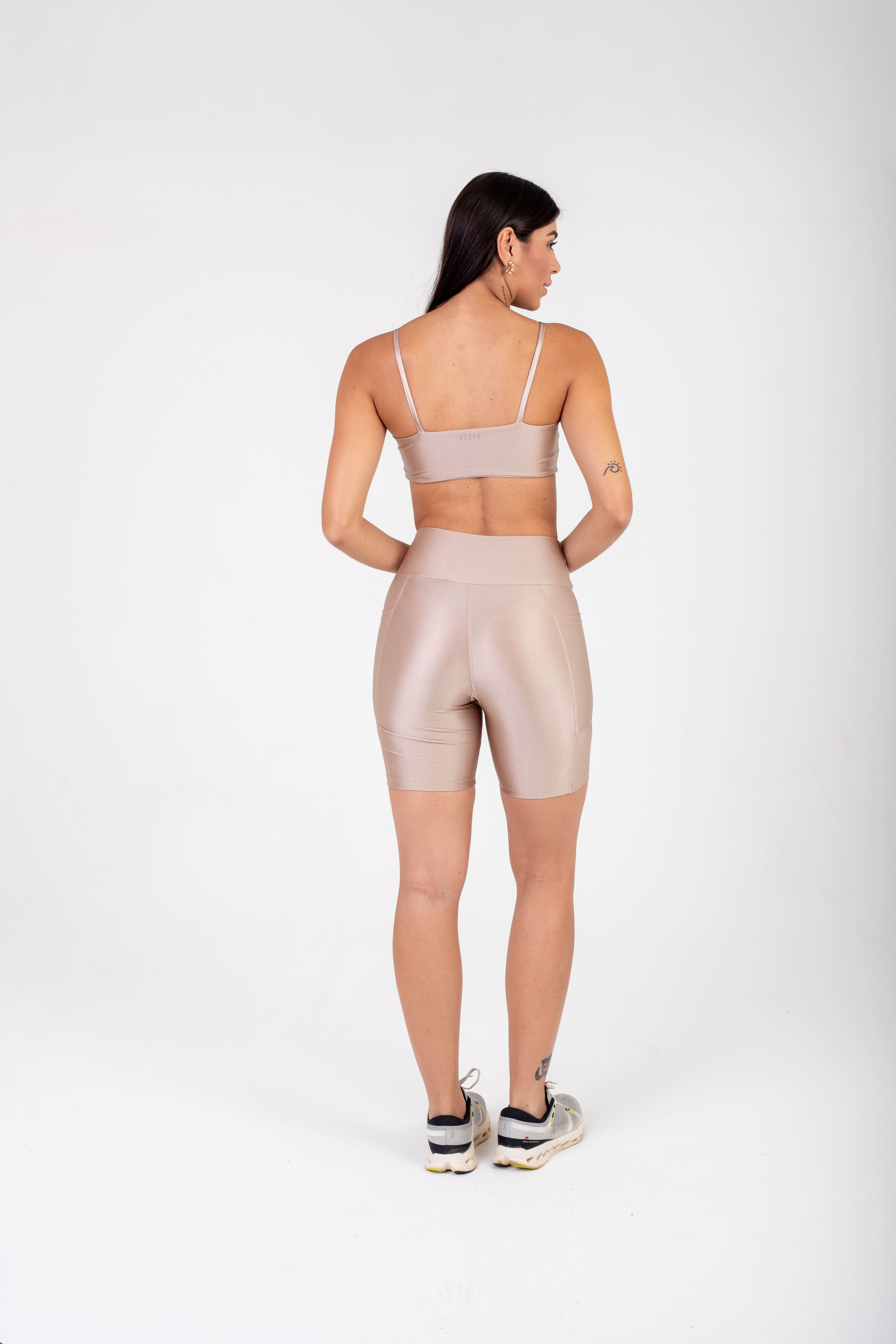 SHORT BIKER - CHOCOLATE