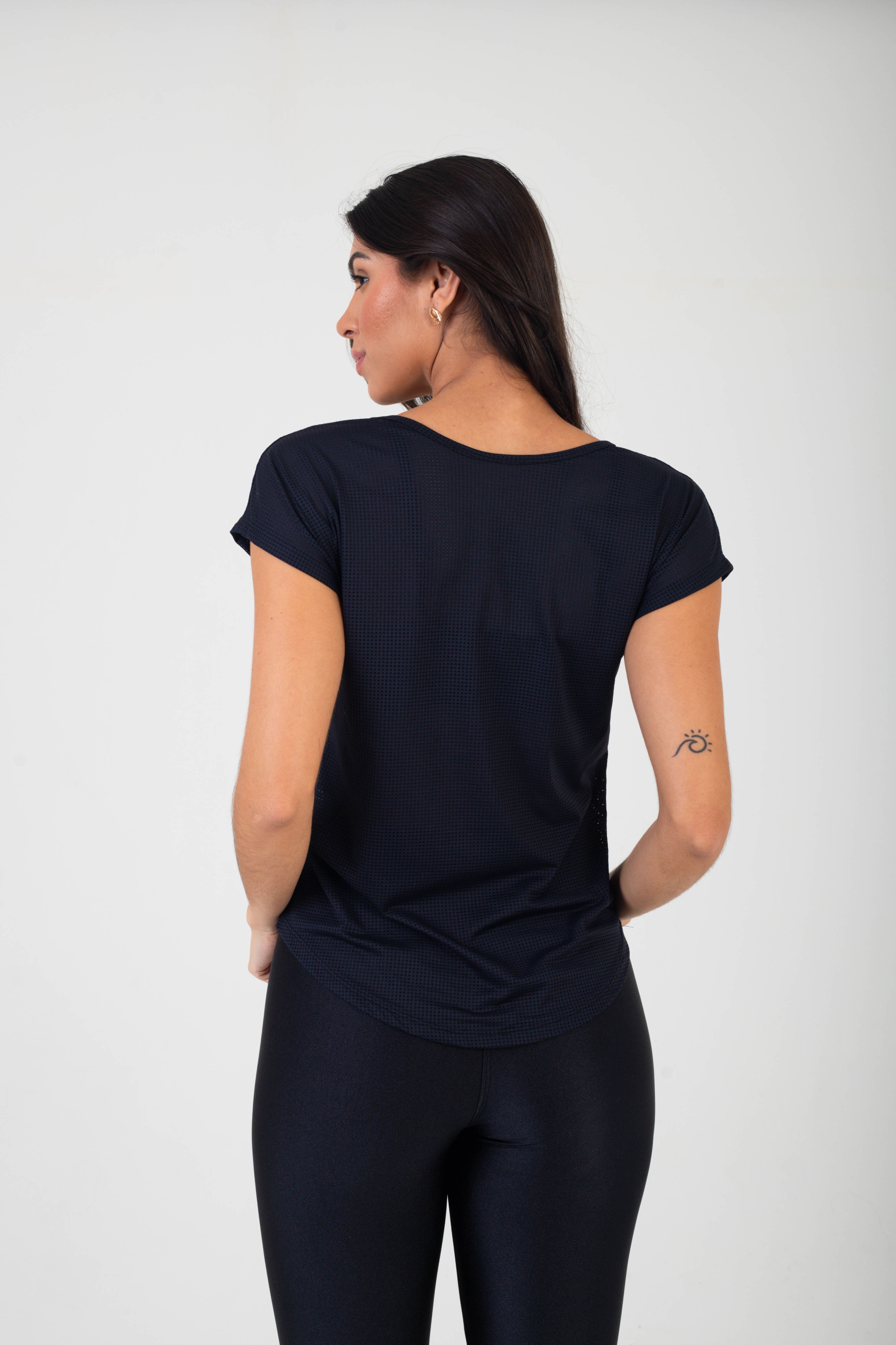 BLUSA T-SHIRT BSSPO CLUB FIT - PRETO