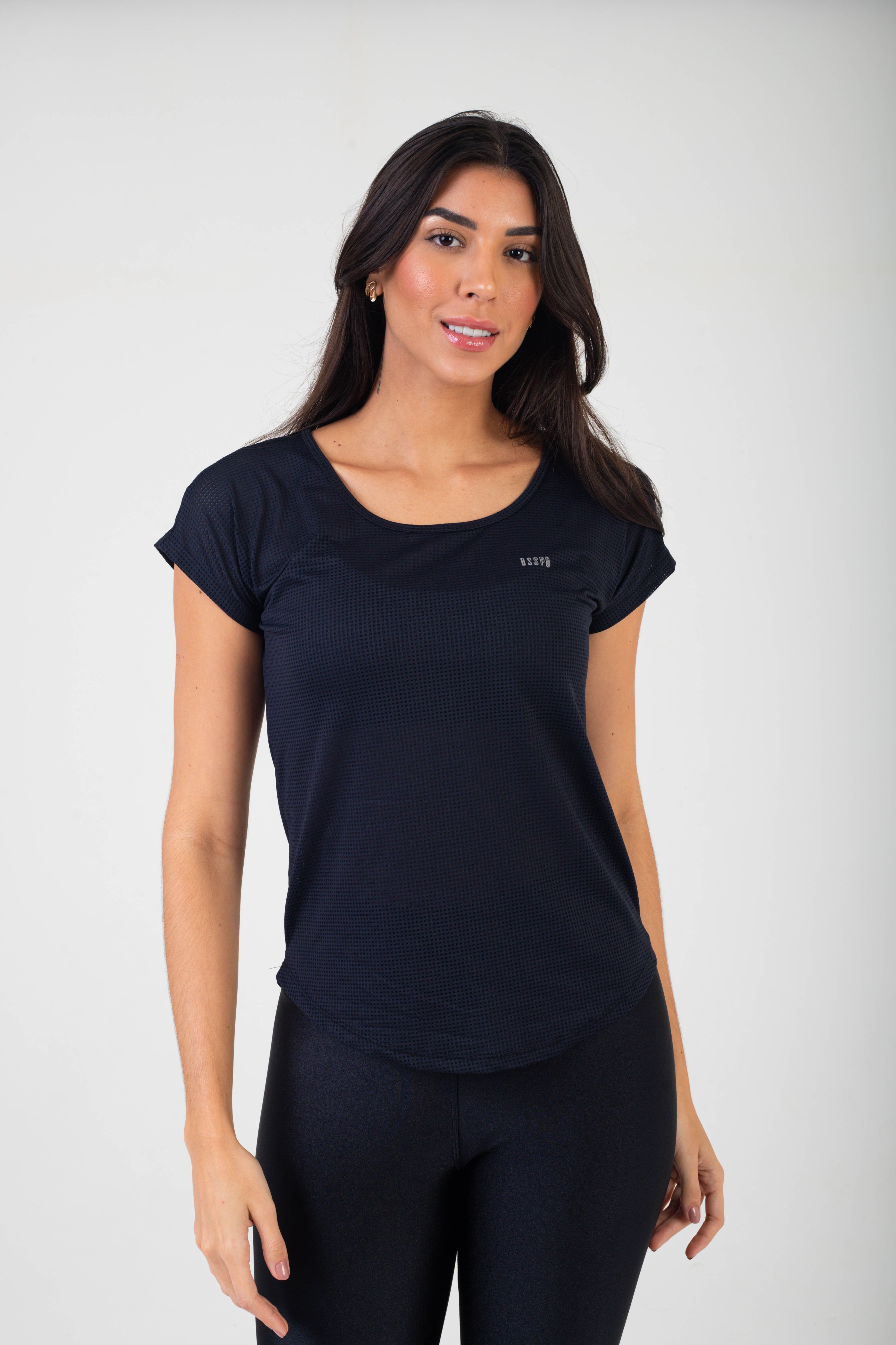 BLUSA T-SHIRT BSSPO CLUB FIT - PRETO