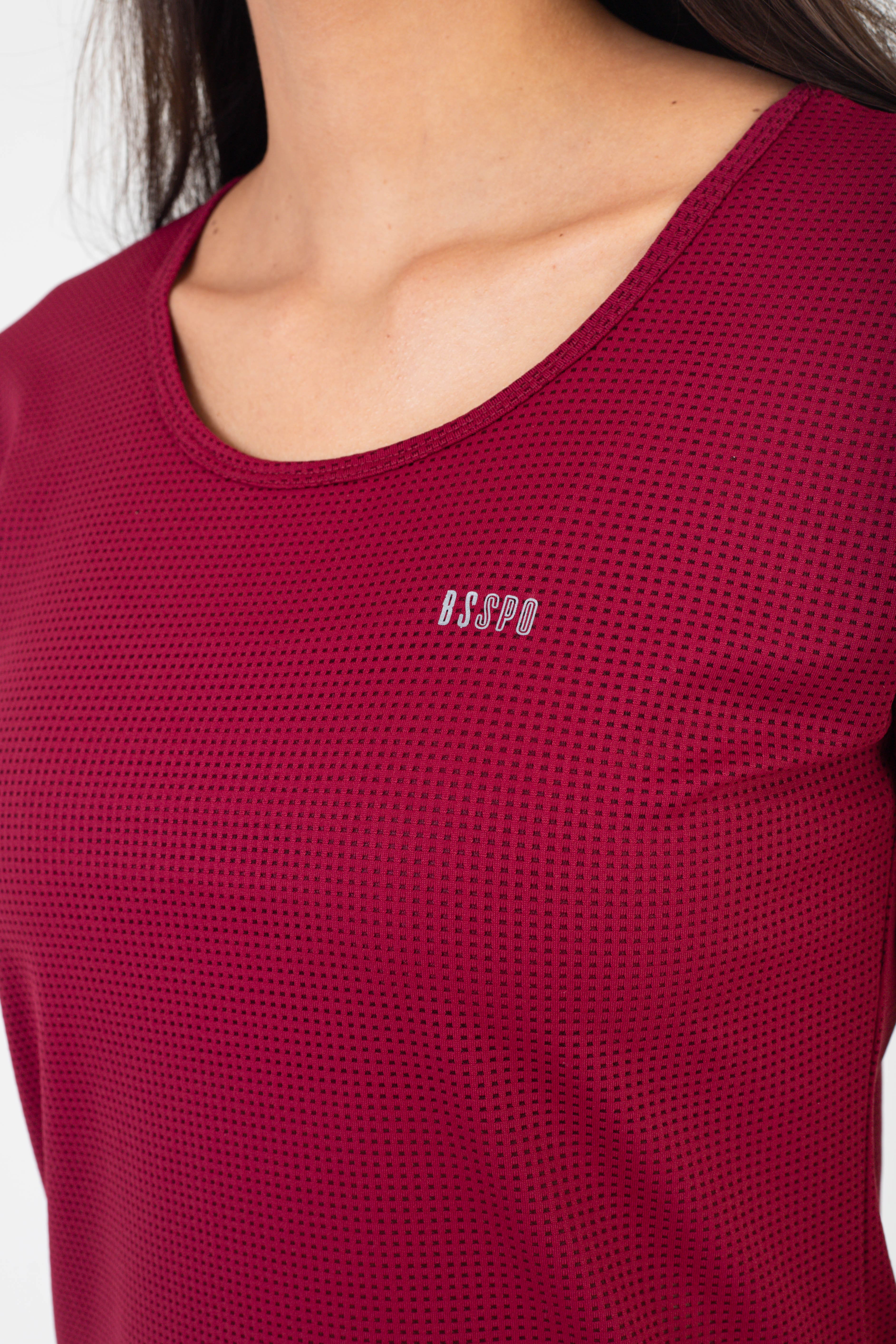 BLUSA T-SHIRT BSSPO CLUB FIT - VINHO