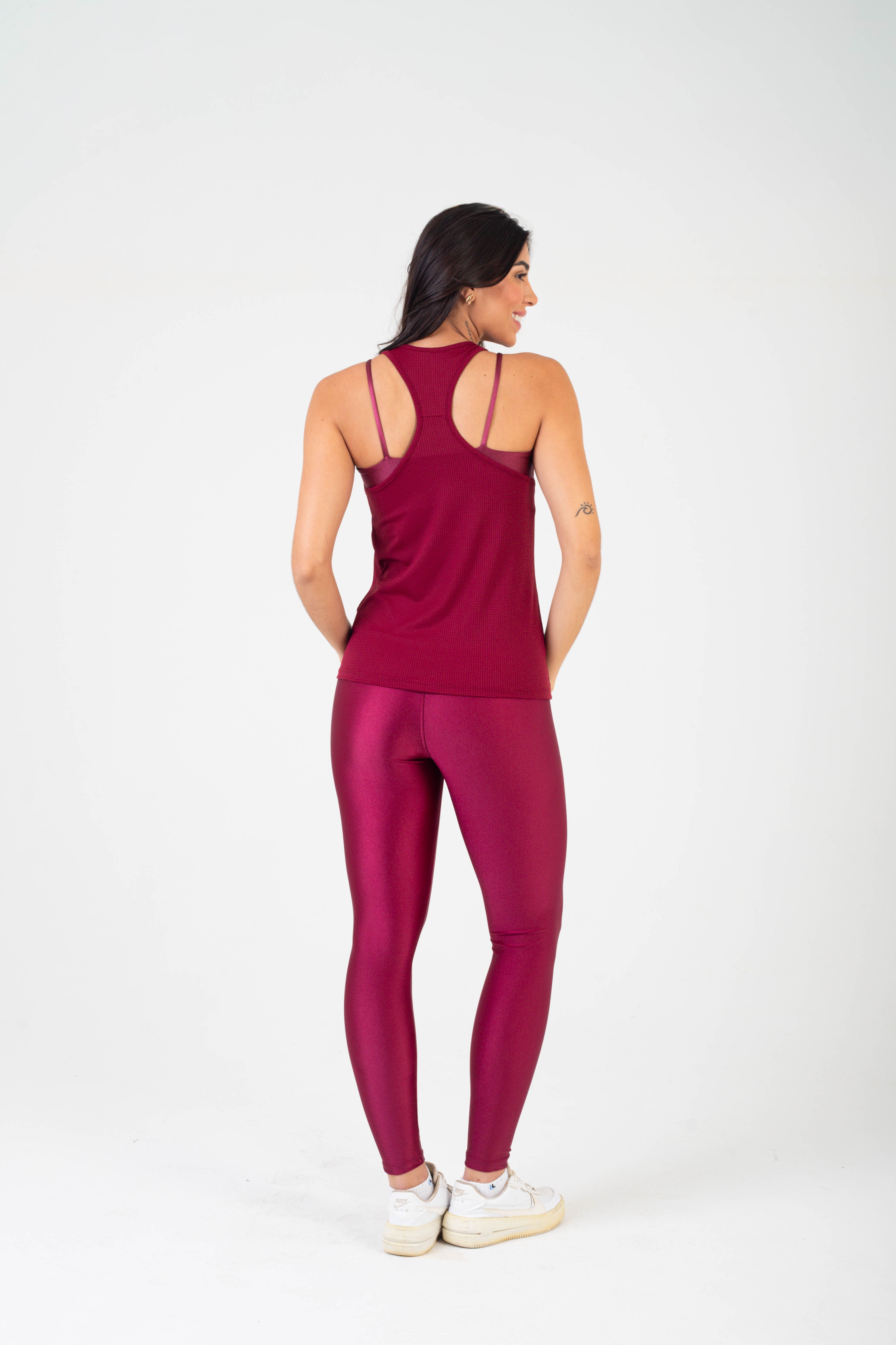 BLUSA REGATA BSSPO CLUB FIT - VINHO