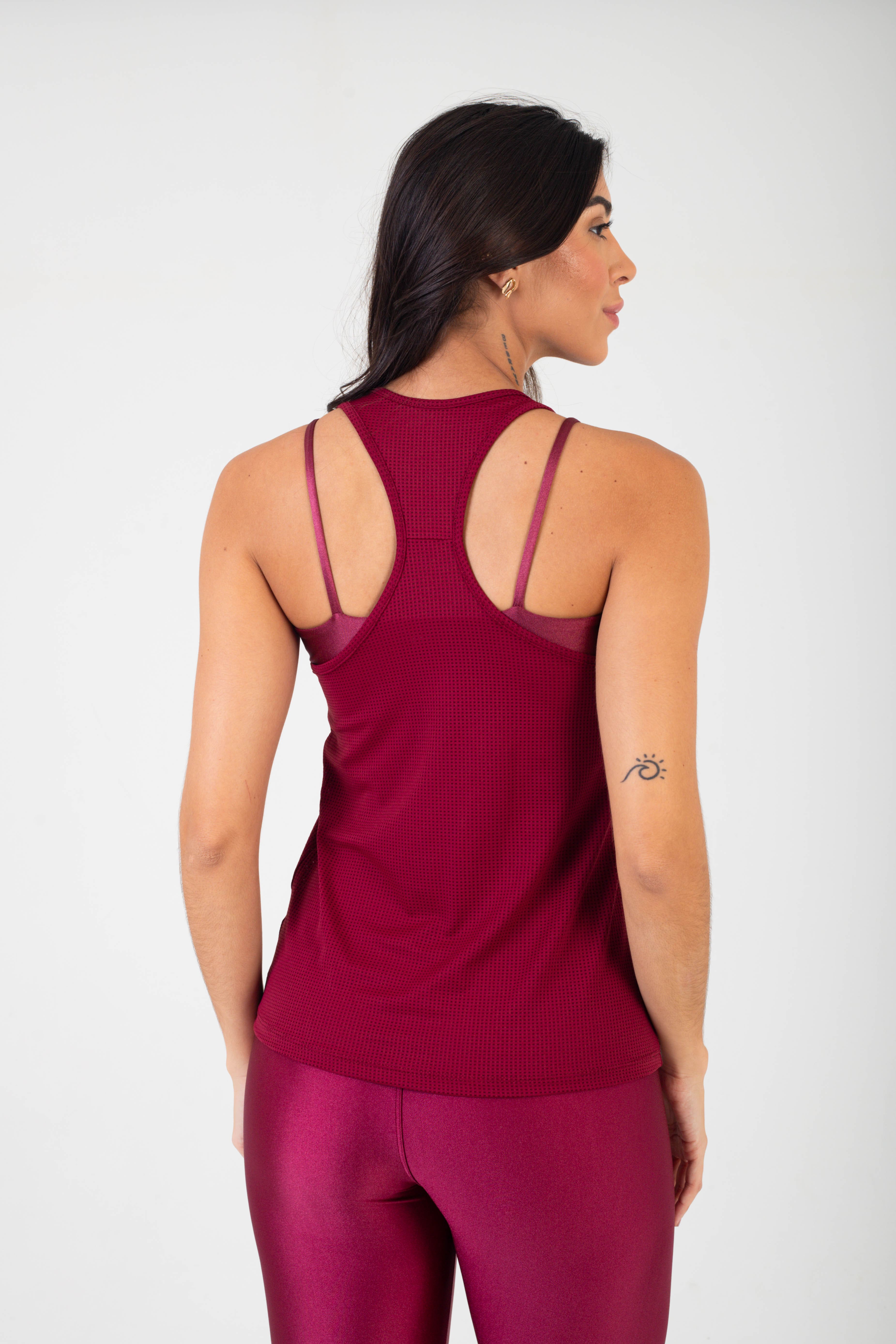 BLUSA REGATA BSSPO CLUB FIT - VINHO