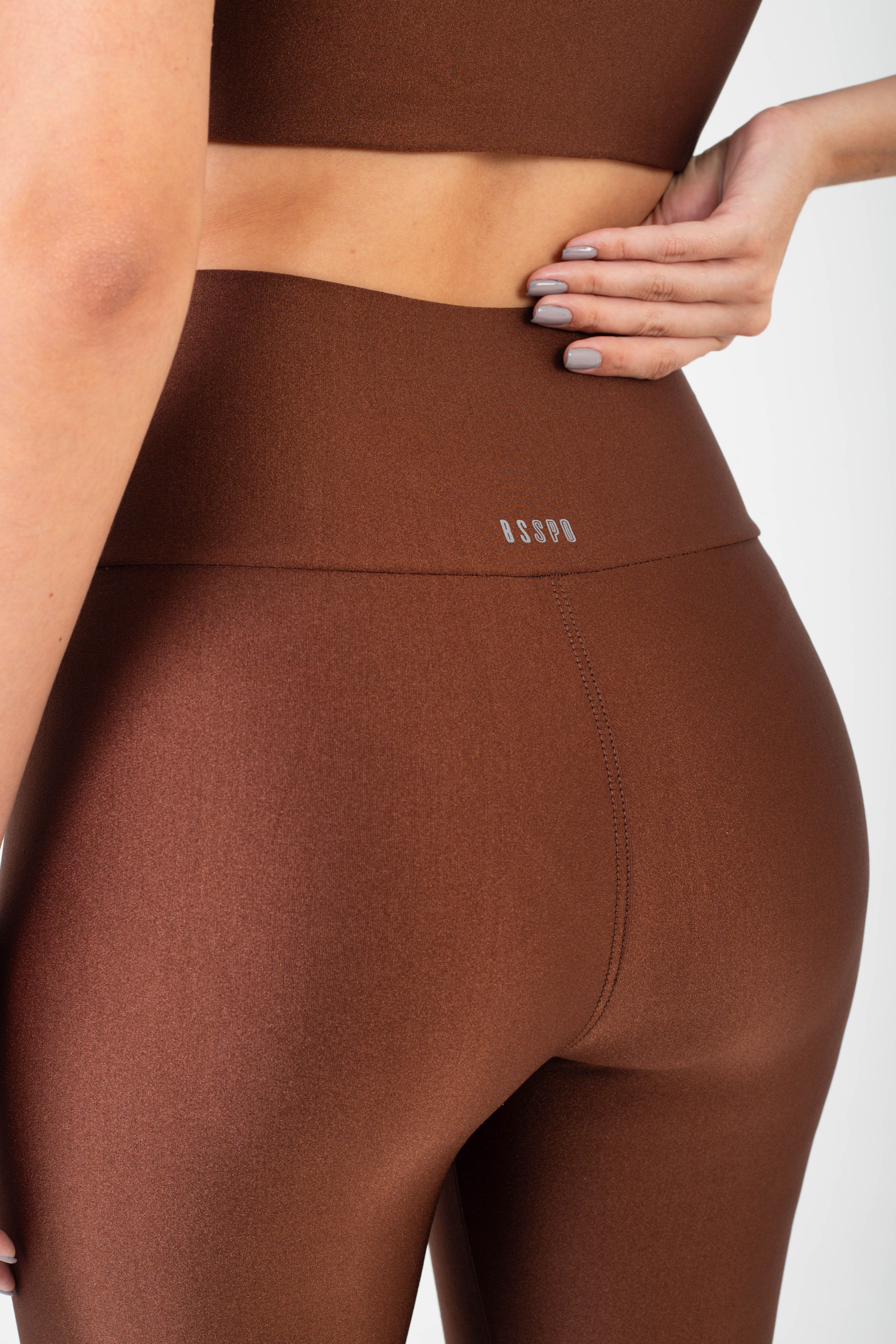 CALCA LEGGING GLOW ACTIVE - COFFEE