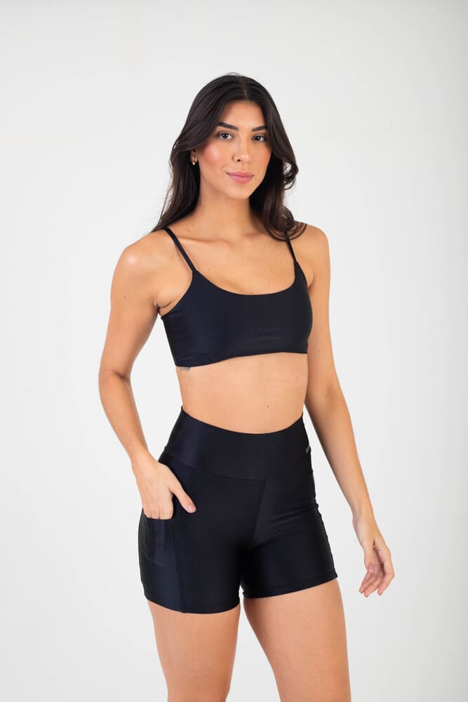 SHORT GLOW ACTIVE - PRETO
