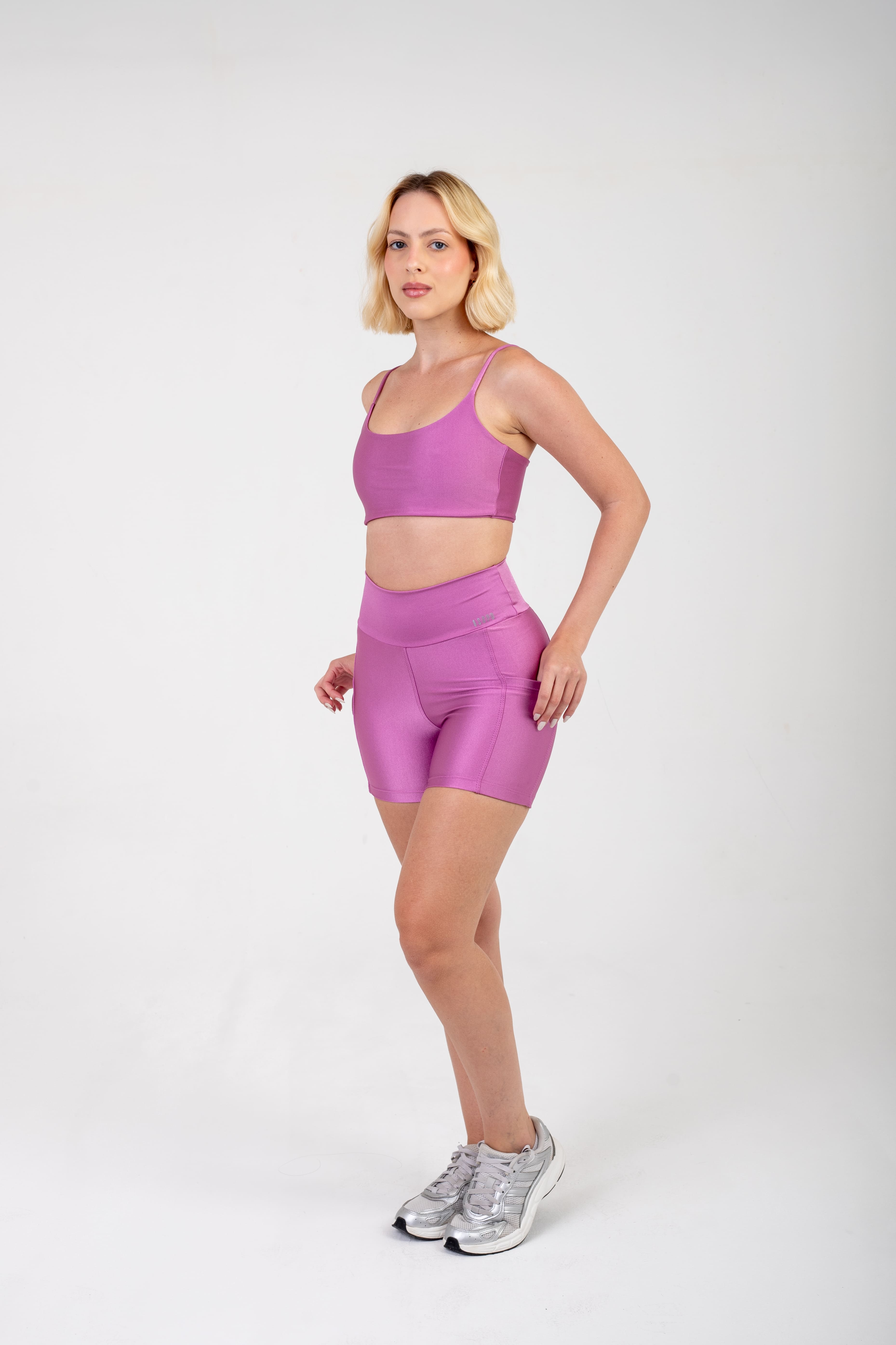 SHORT GLOW ACTIVE - MAUVE