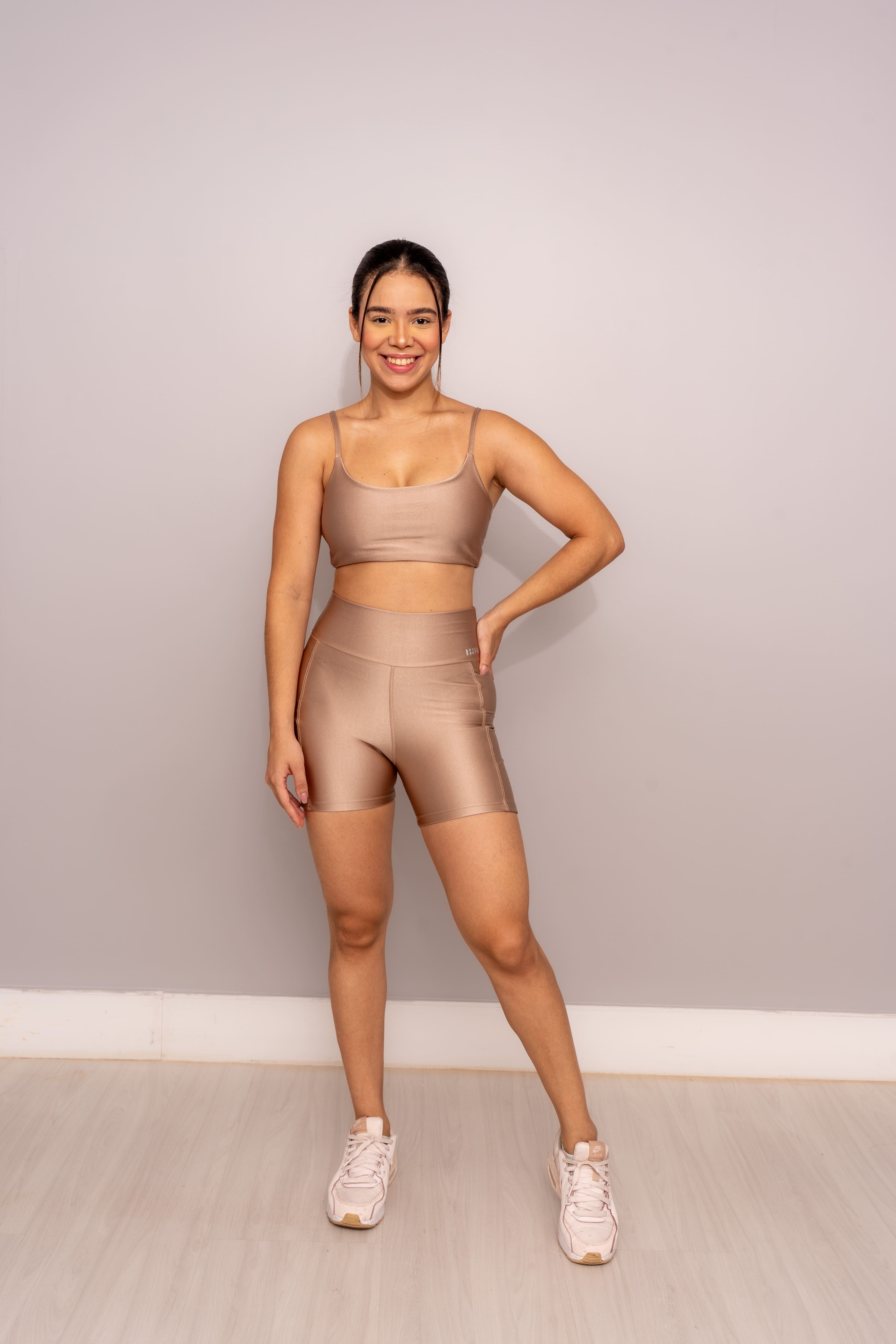 SHORT GLOW ACTIVE - CHOCOLATE