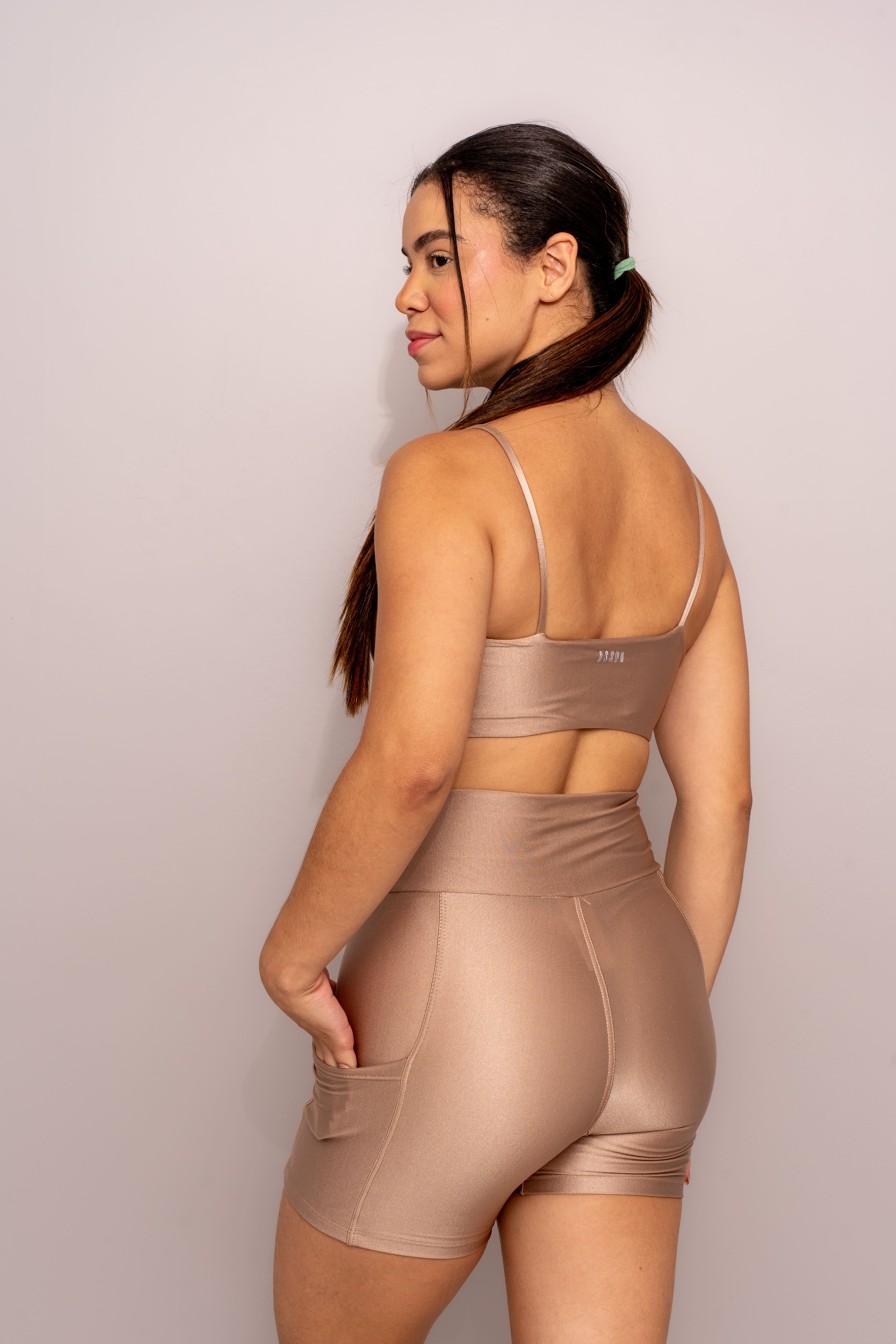 SHORT GLOW ACTIVE - CHOCOLATE