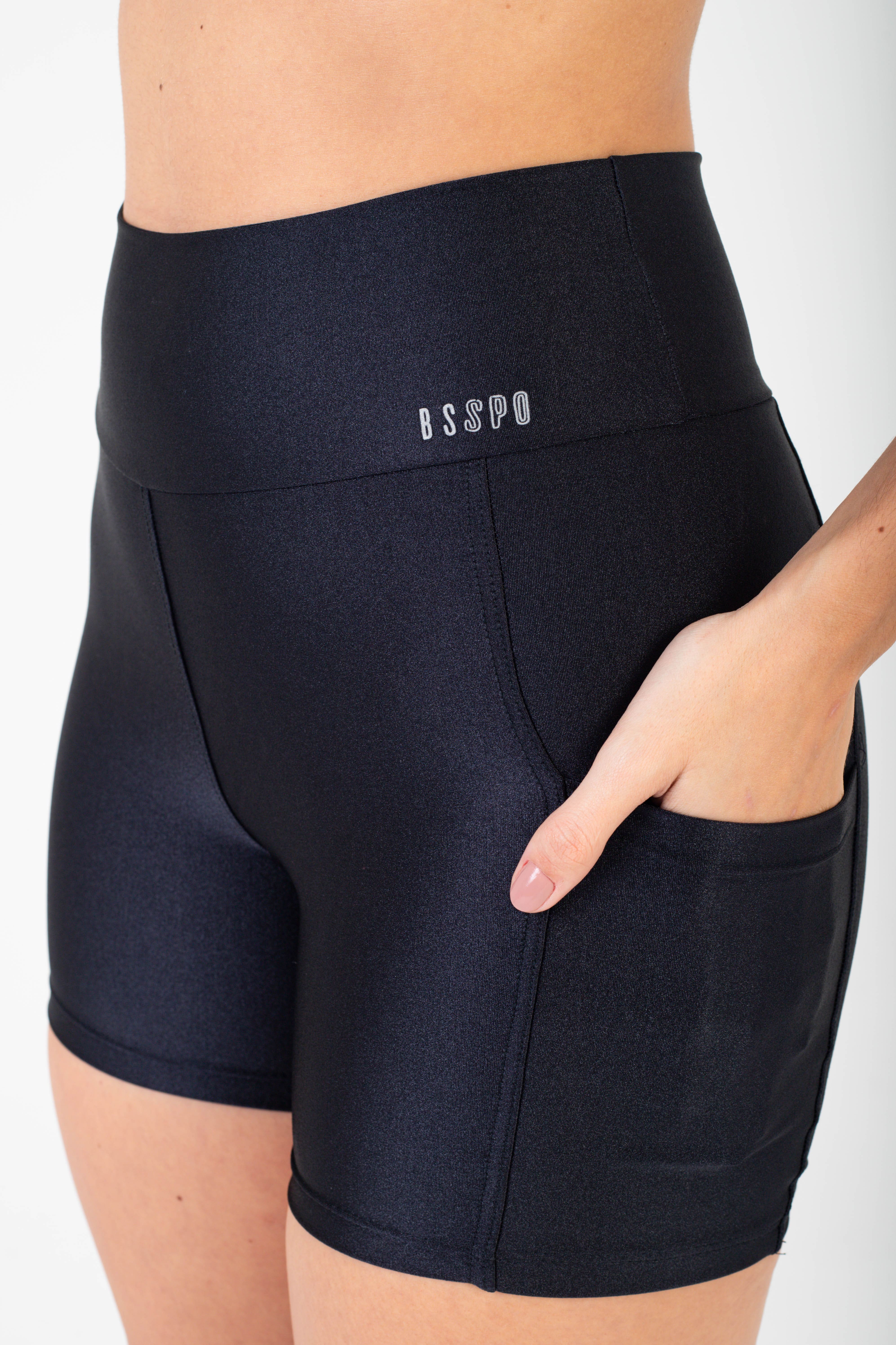 SHORT GLOW ACTIVE - PRETO