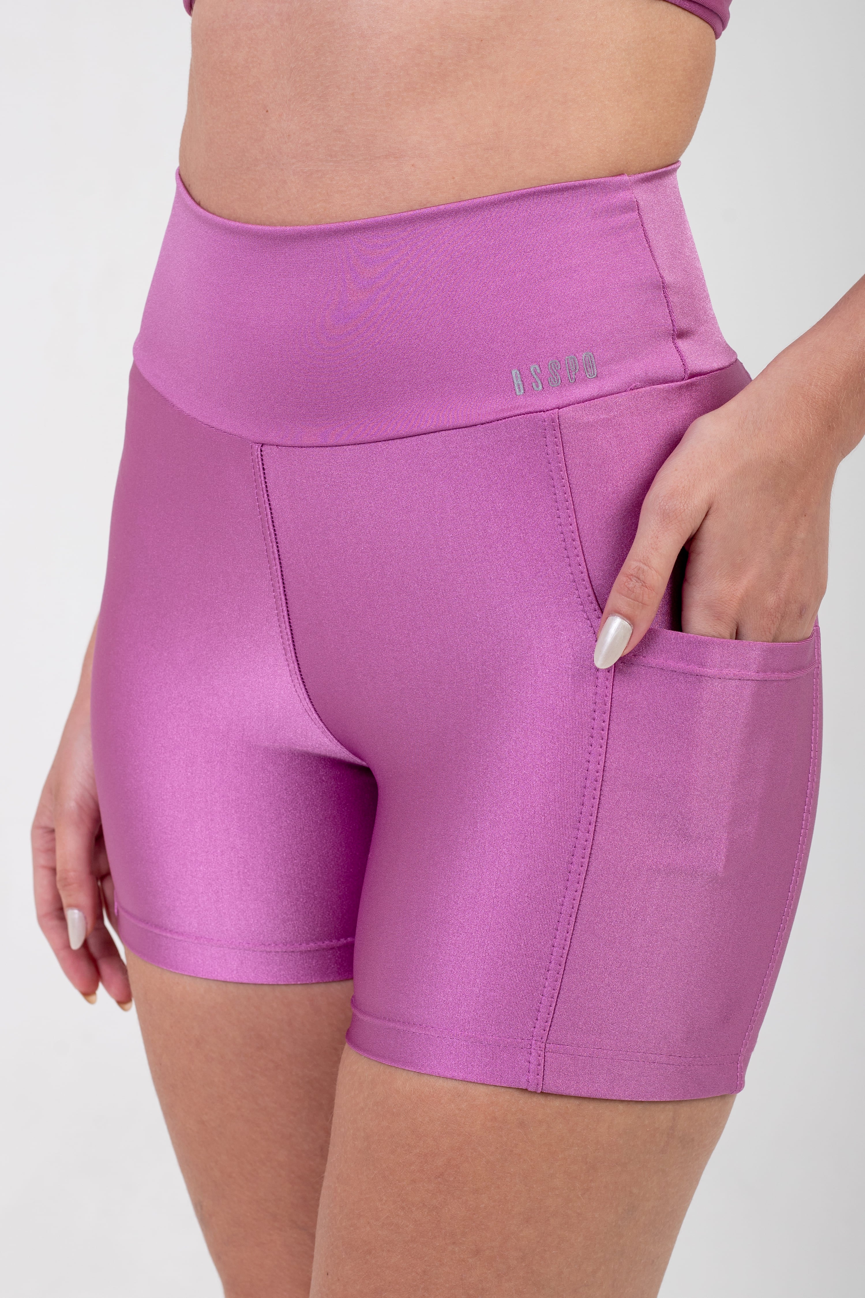 SHORT GLOW ACTIVE - MAUVE