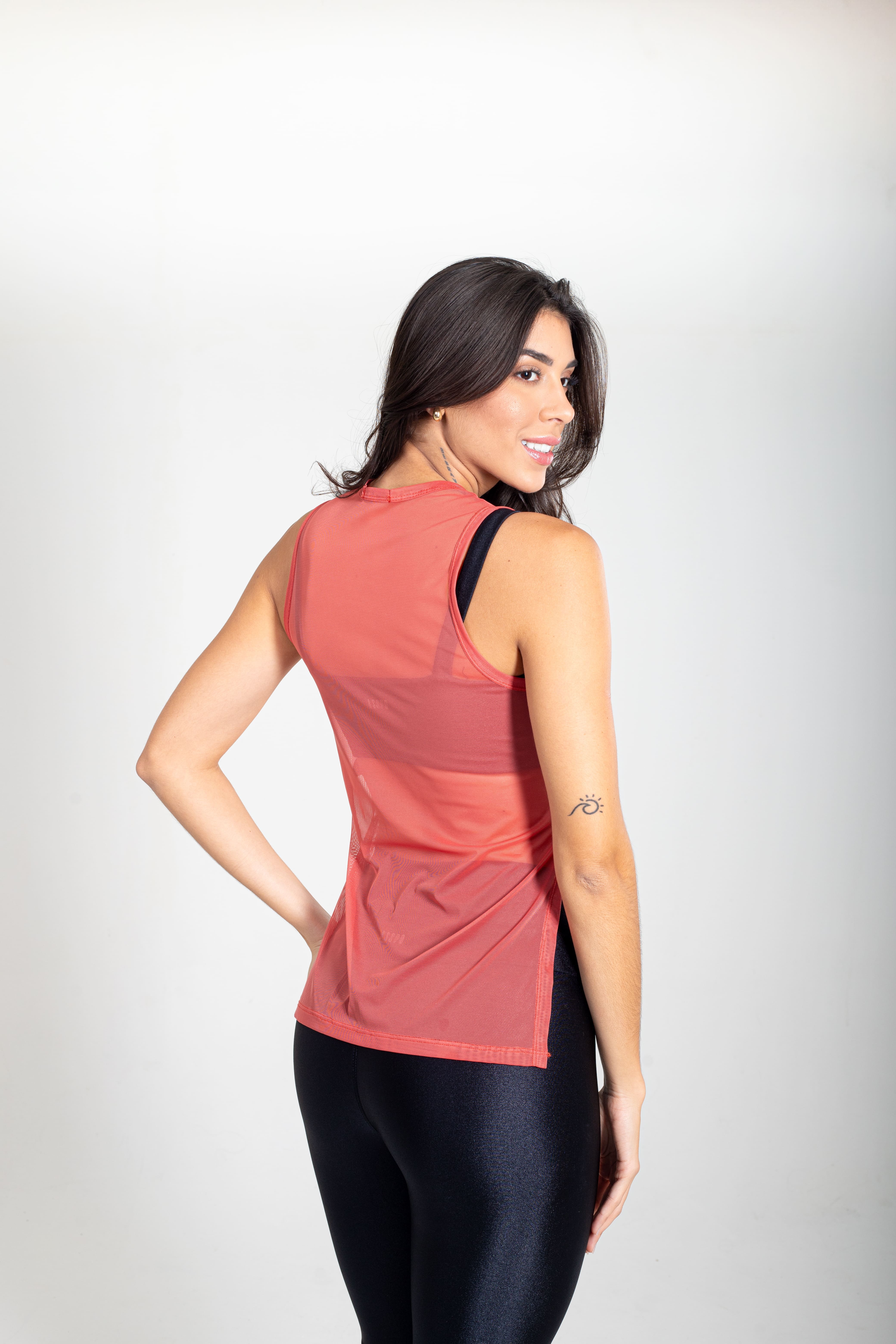 BLUSA REGATA ESSENTIAL EM TULE - SENSUALE