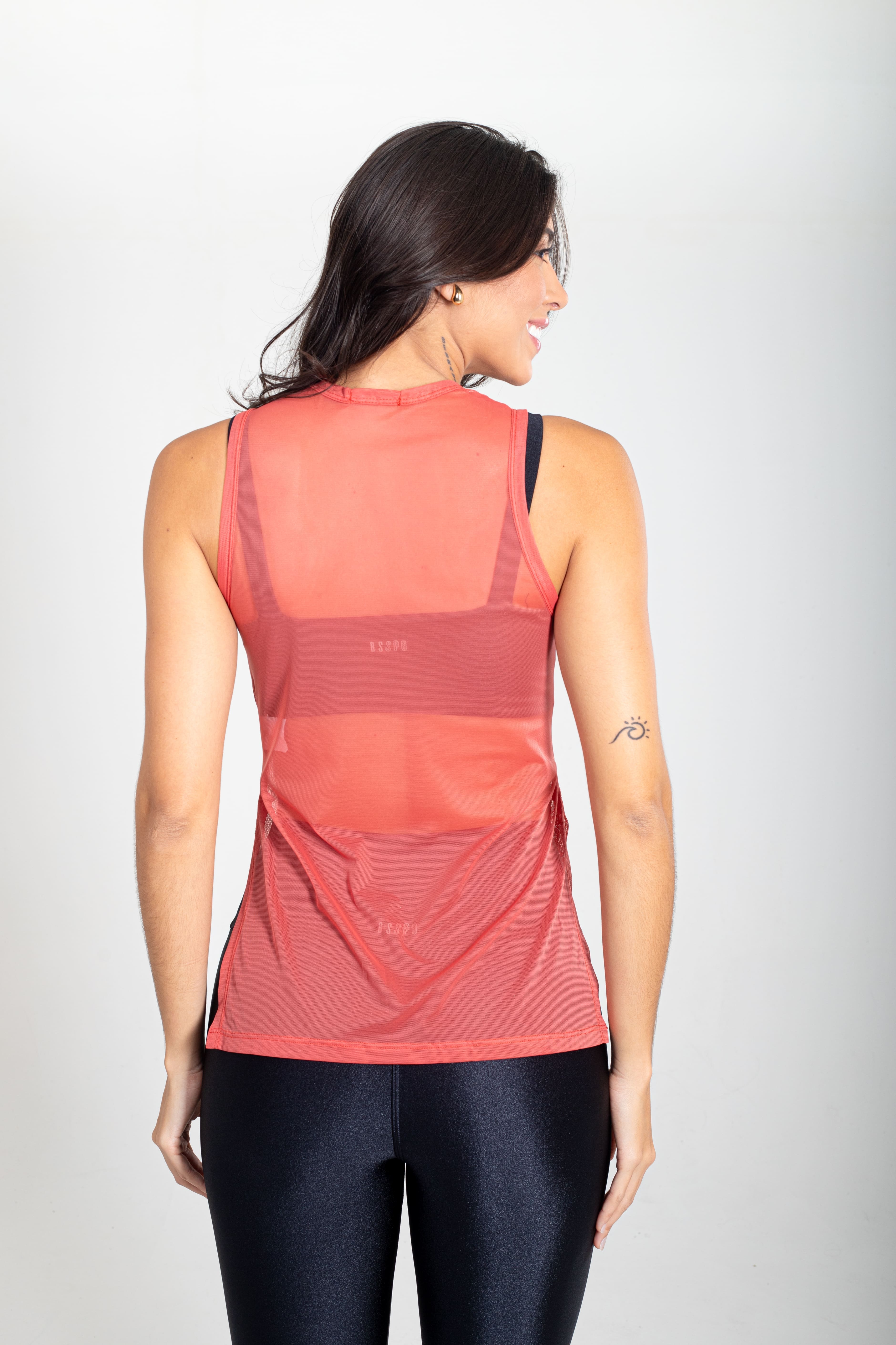 BLUSA REGATA ESSENTIAL EM TULE - SENSUALE