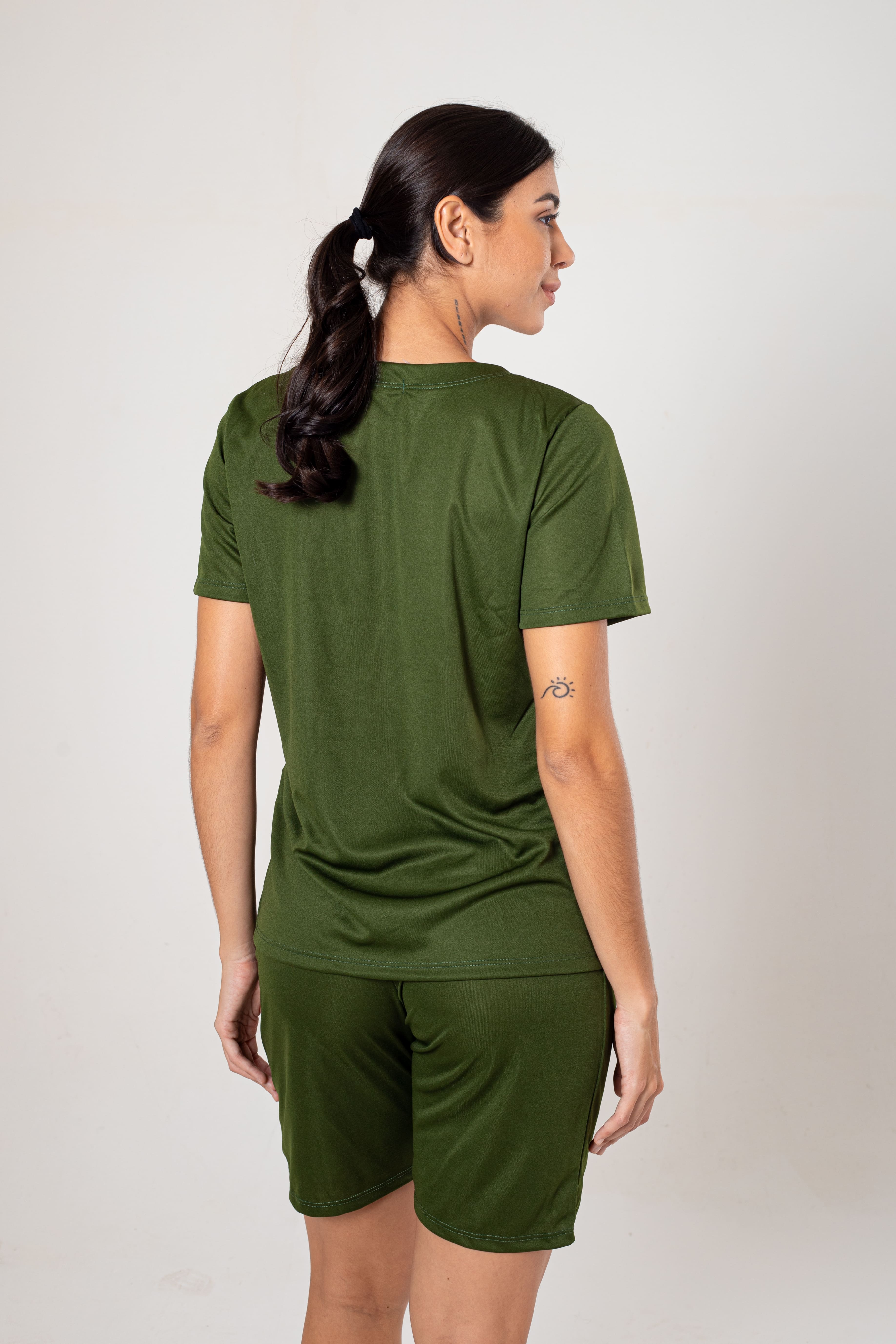 CONJUNTO FARDAMENTO LIGHT GOLA R COM BERMUDA - OLIVINE