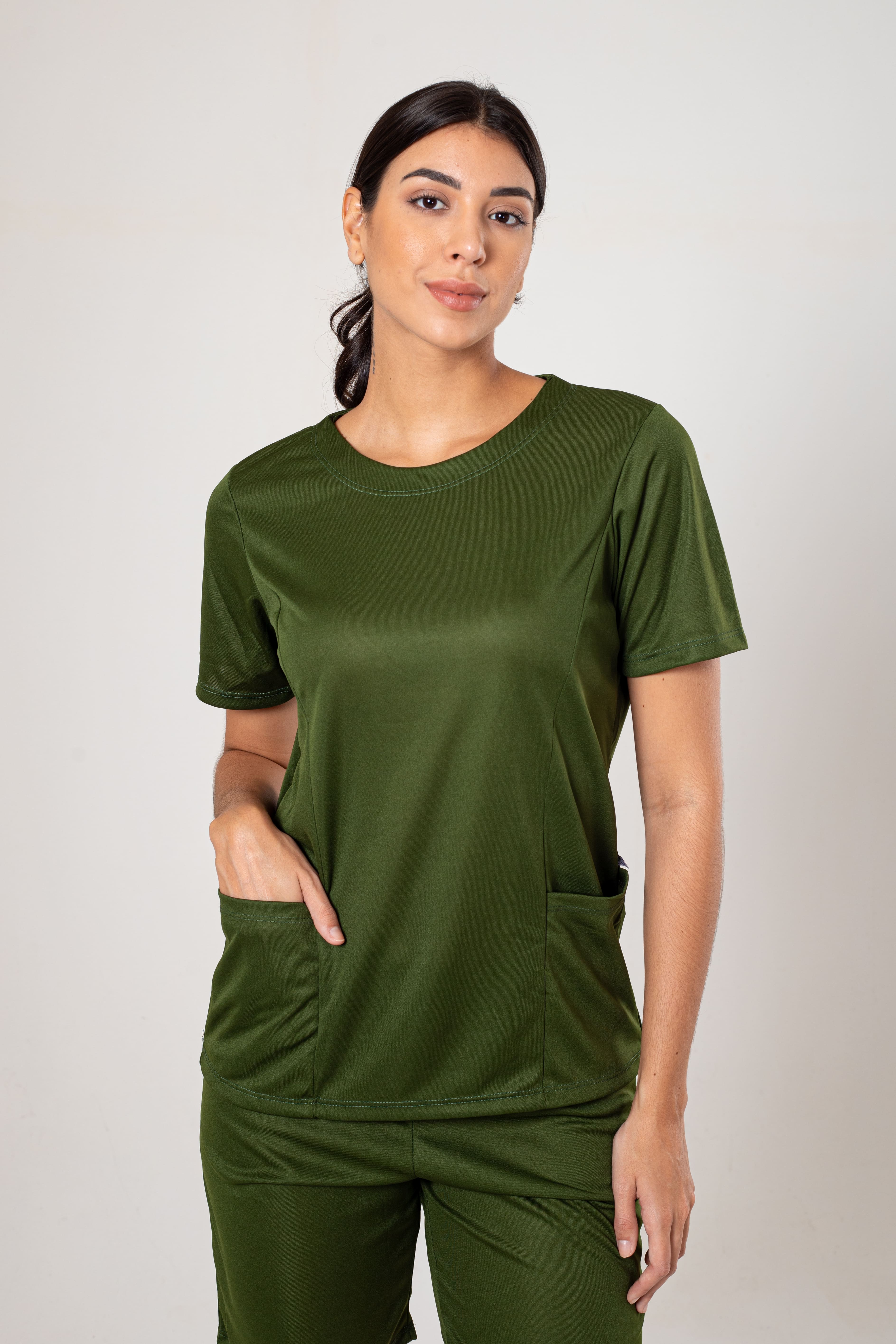 CONJUNTO FARDAMENTO LIGHT GOLA R COM BERMUDA - OLIVINE