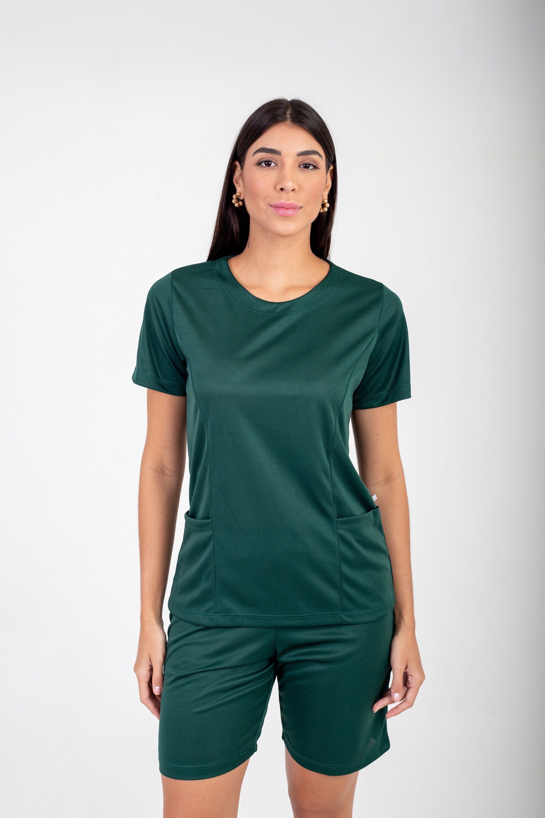 CONJUNTO FARDAMENTO HELANCA POP GOLA REDONDA COM BERMUDA - MOSS