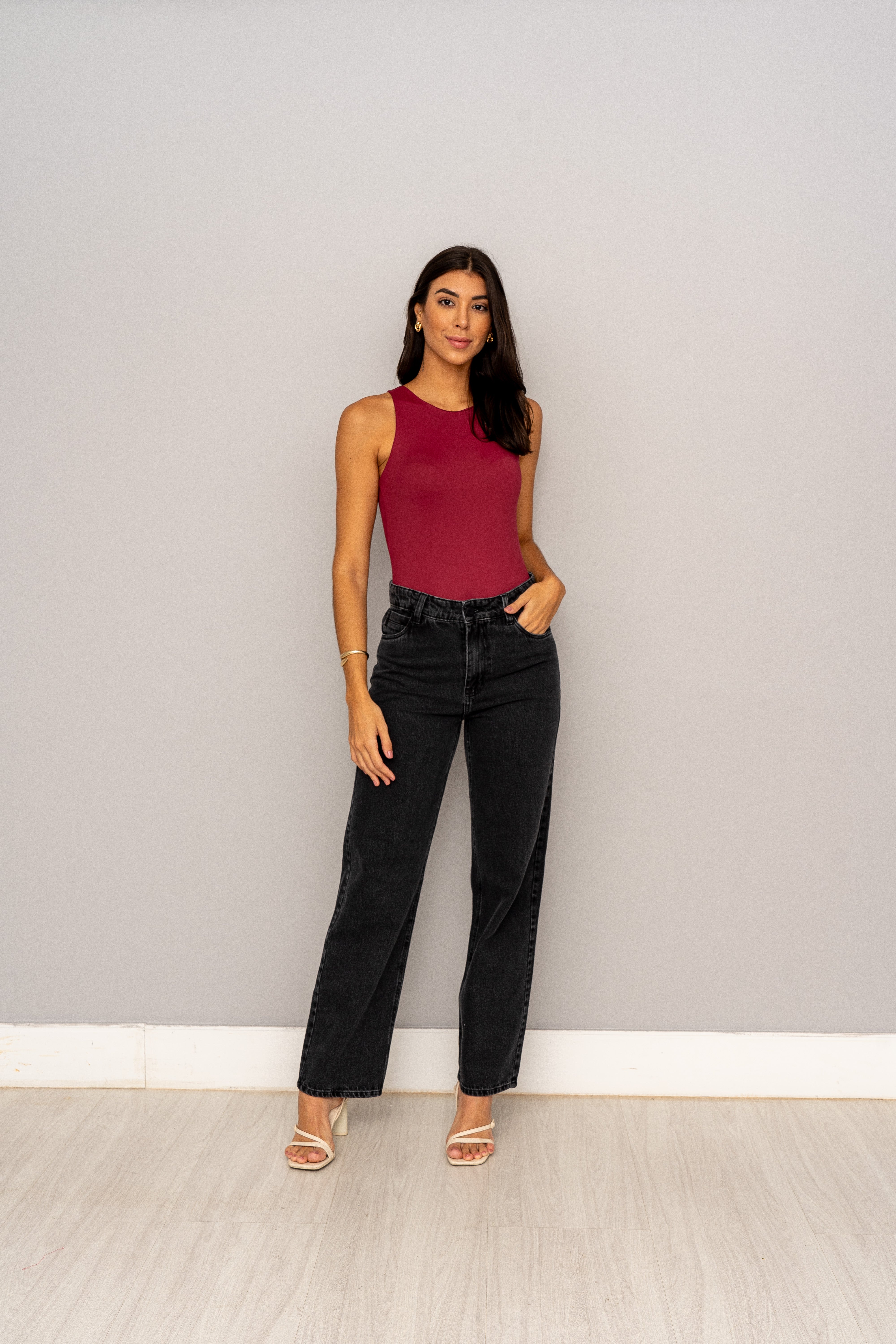 BLUSA LIRIA EM POLIAMIDA - CHERRY