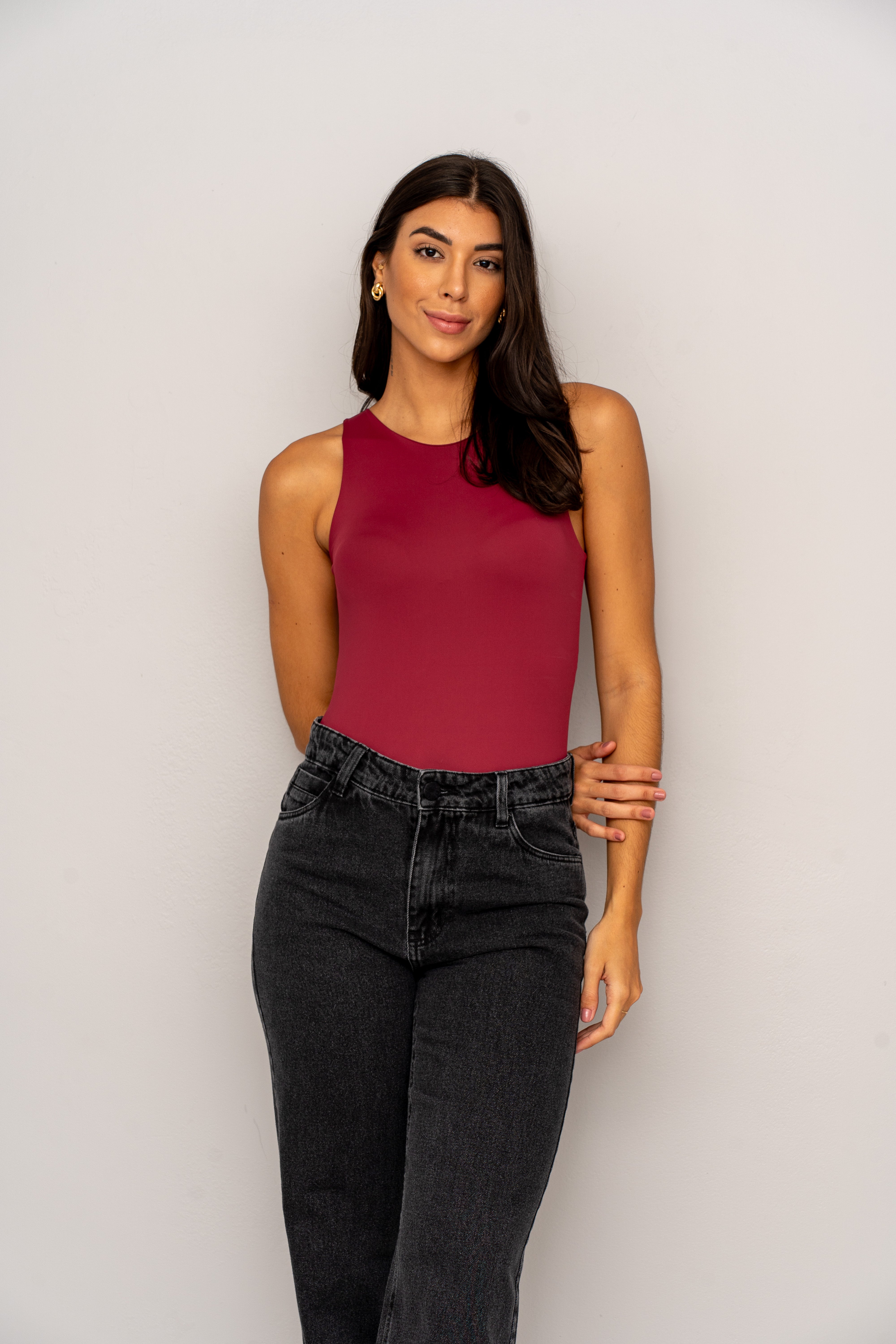 BLUSA LIRIA EM POLIAMIDA - CHERRY