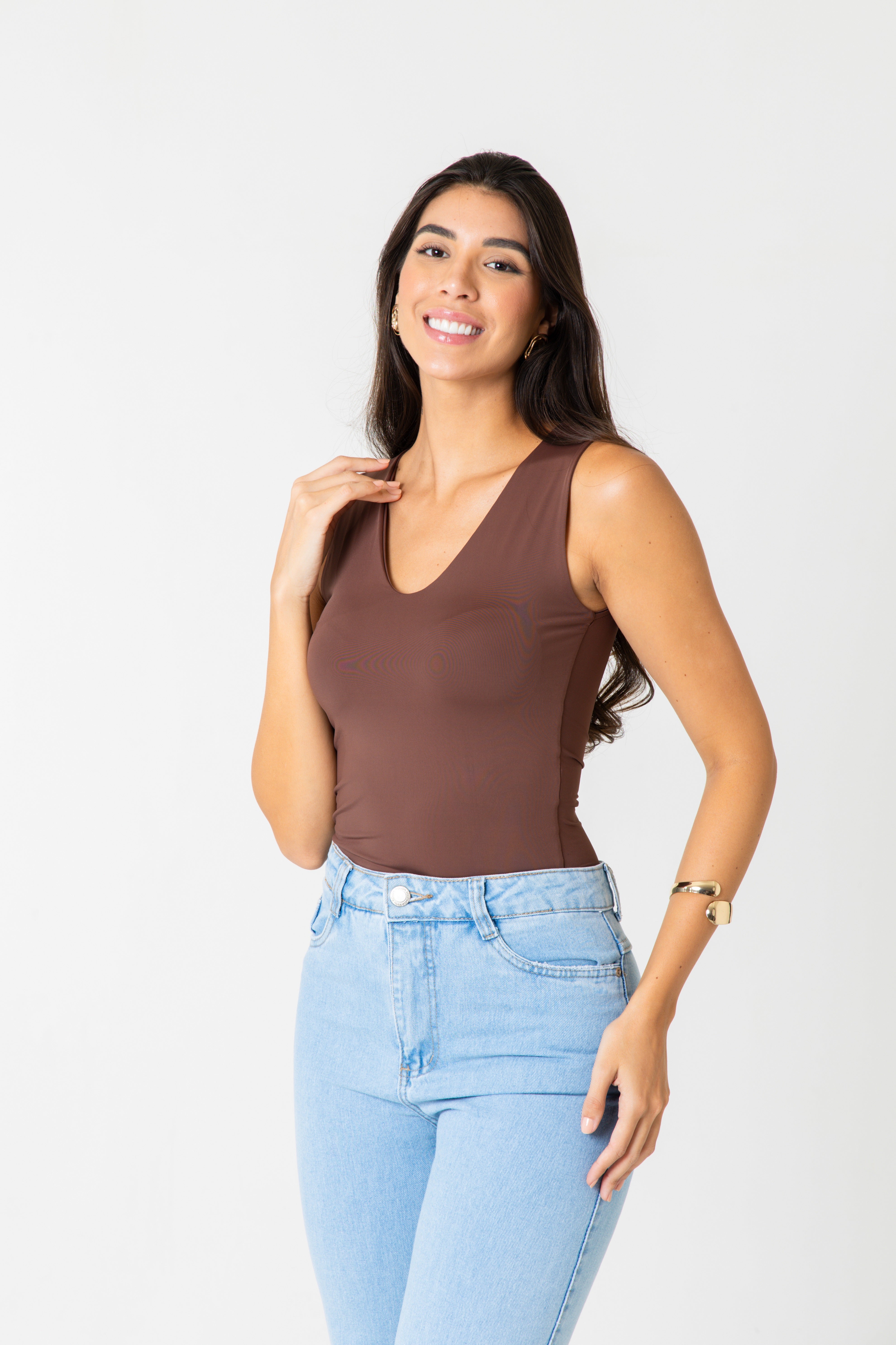 BLUSA EVE SENSINTIVE LIGHT - MARROM