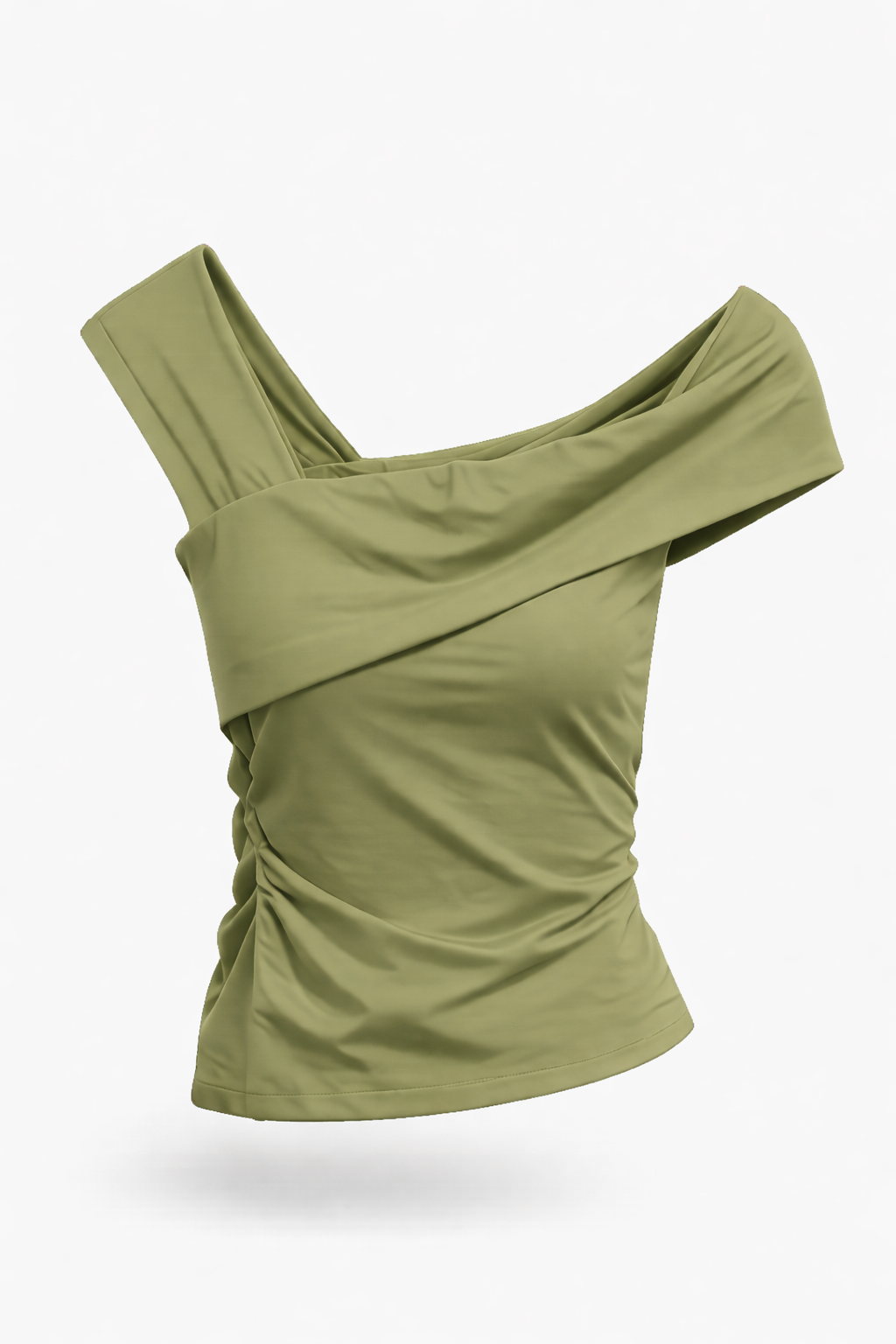 BLUSA ASSIMETRICA EM POLIAMIDA - MOSS