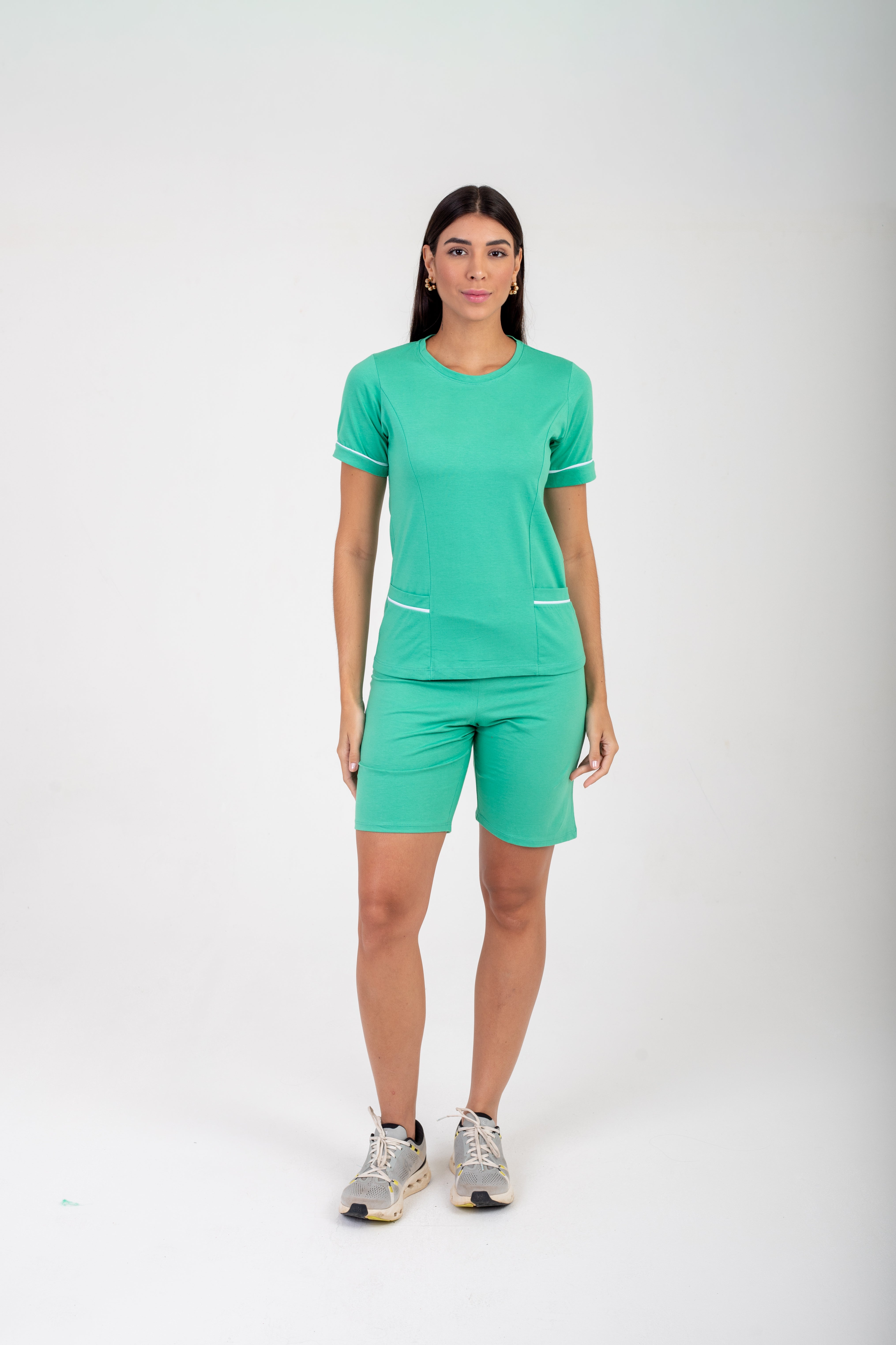 CONJUNTO FARDAMENTO MANU ALGODAO - VERDE COLUMBIA