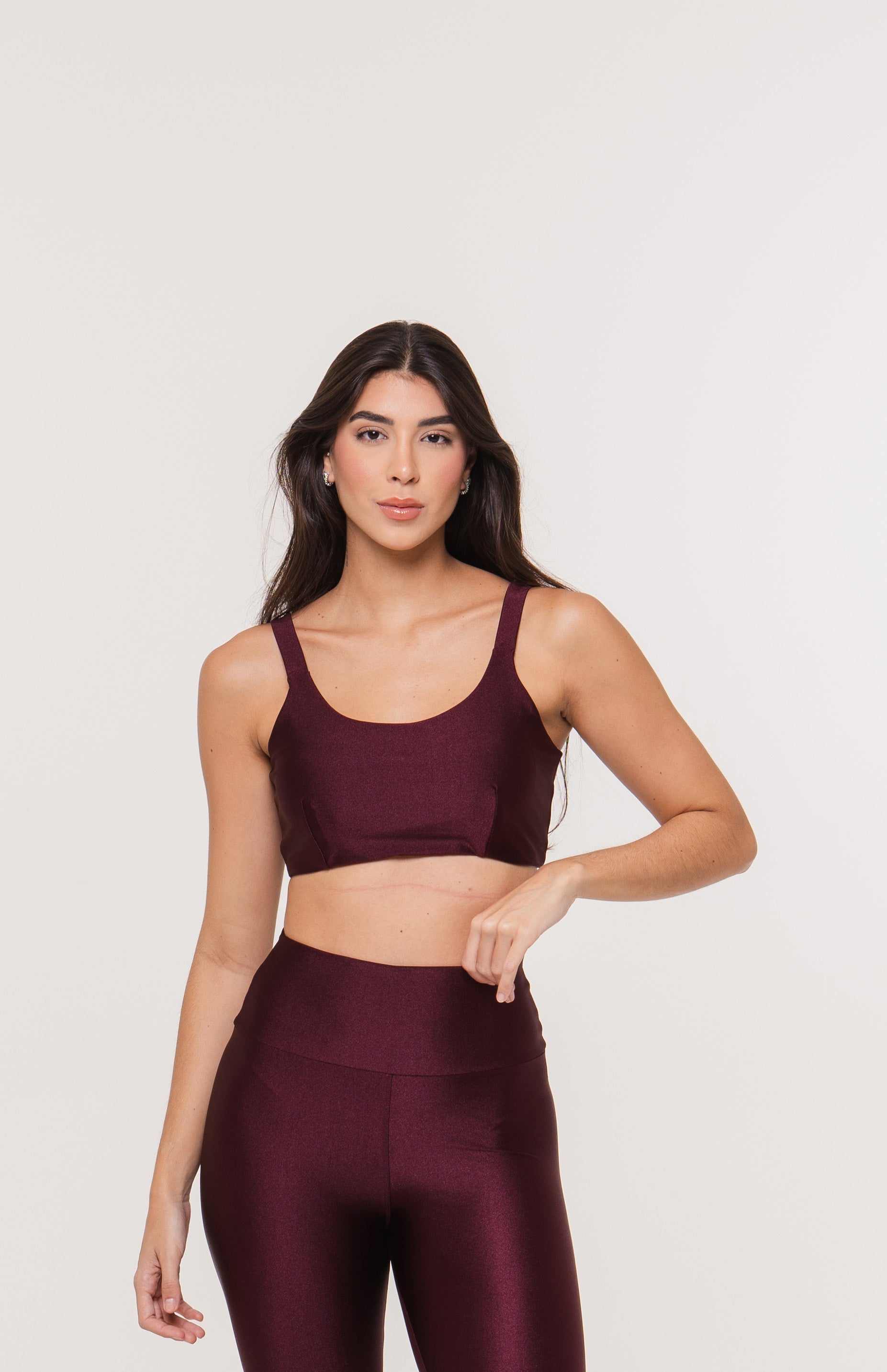 TOP ALCA LARGA GLOW ACTIVE - BORDO