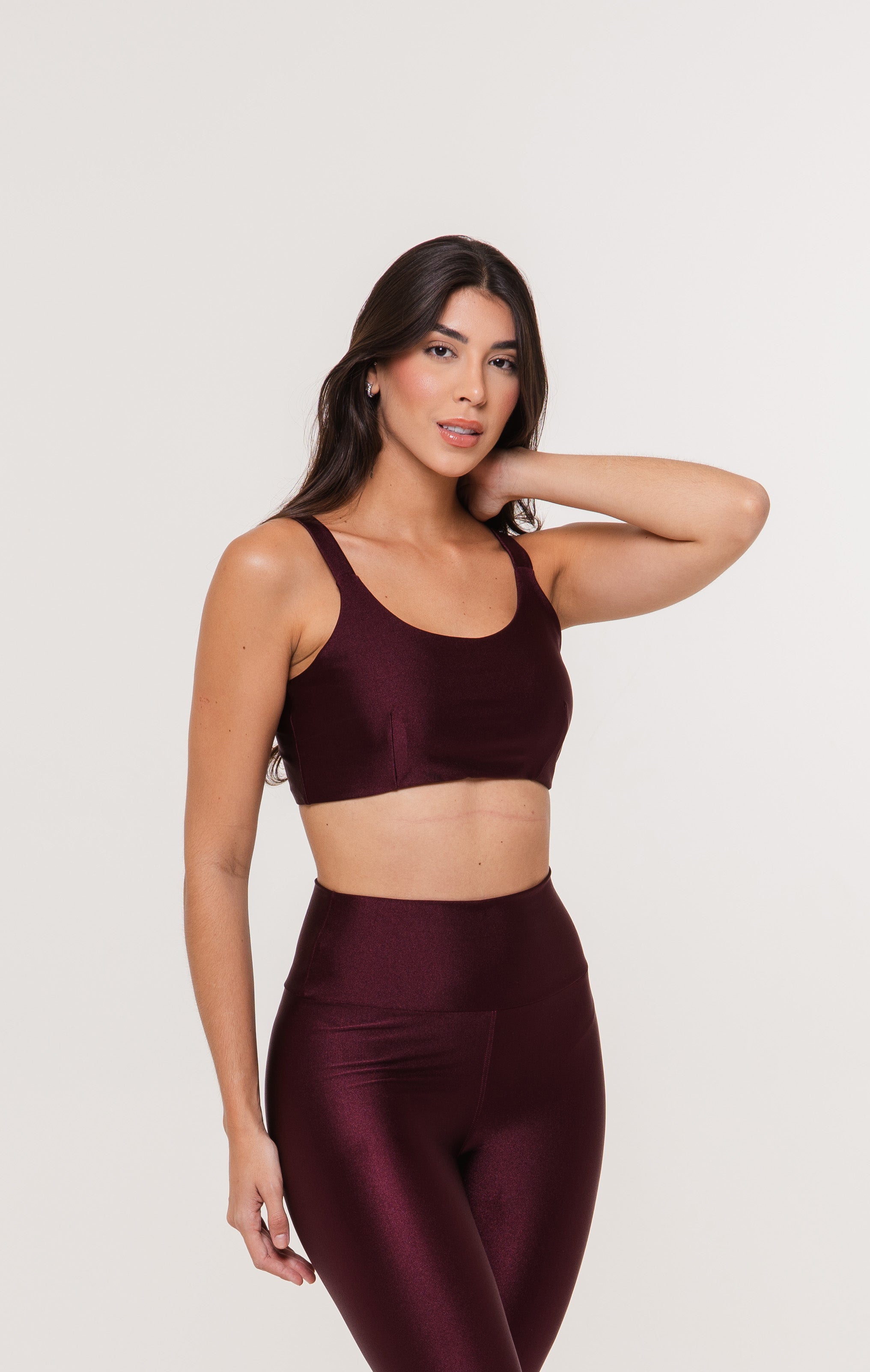 TOP ALCA LARGA GLOW ACTIVE - BORDO