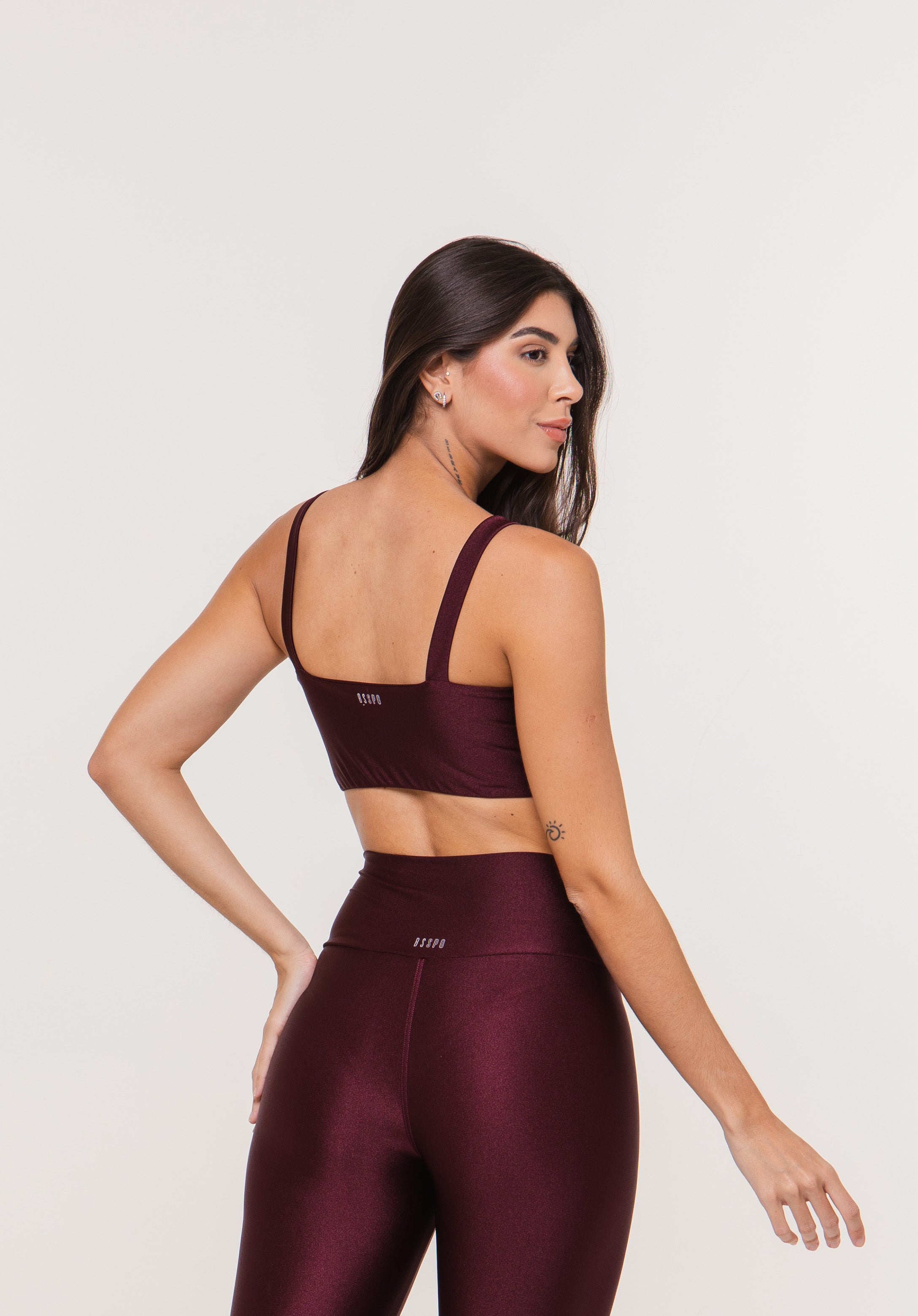 TOP ALCA LARGA GLOW ACTIVE - BORDO