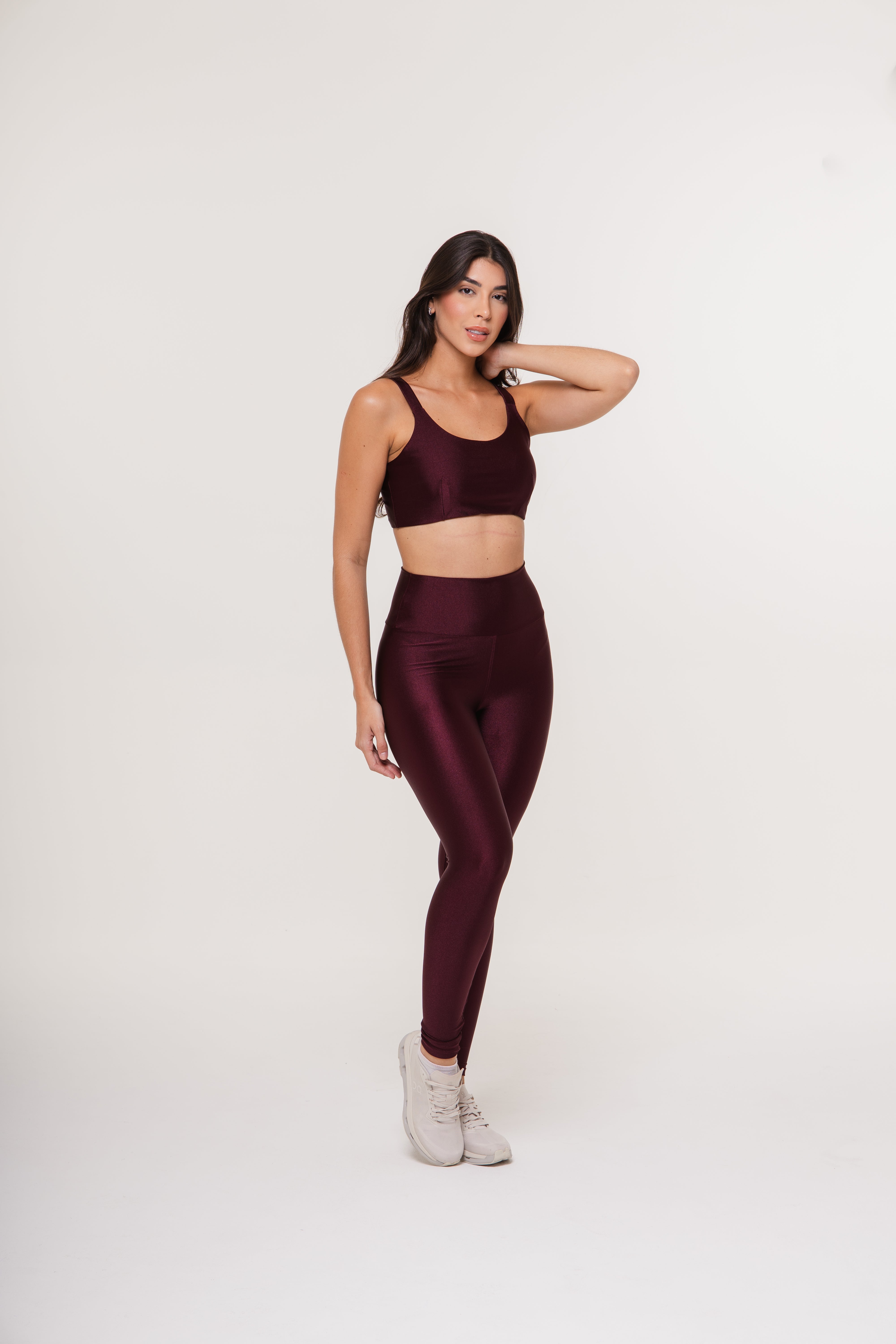 CALCA LEGGING GLOW ACTIVE - BORDO