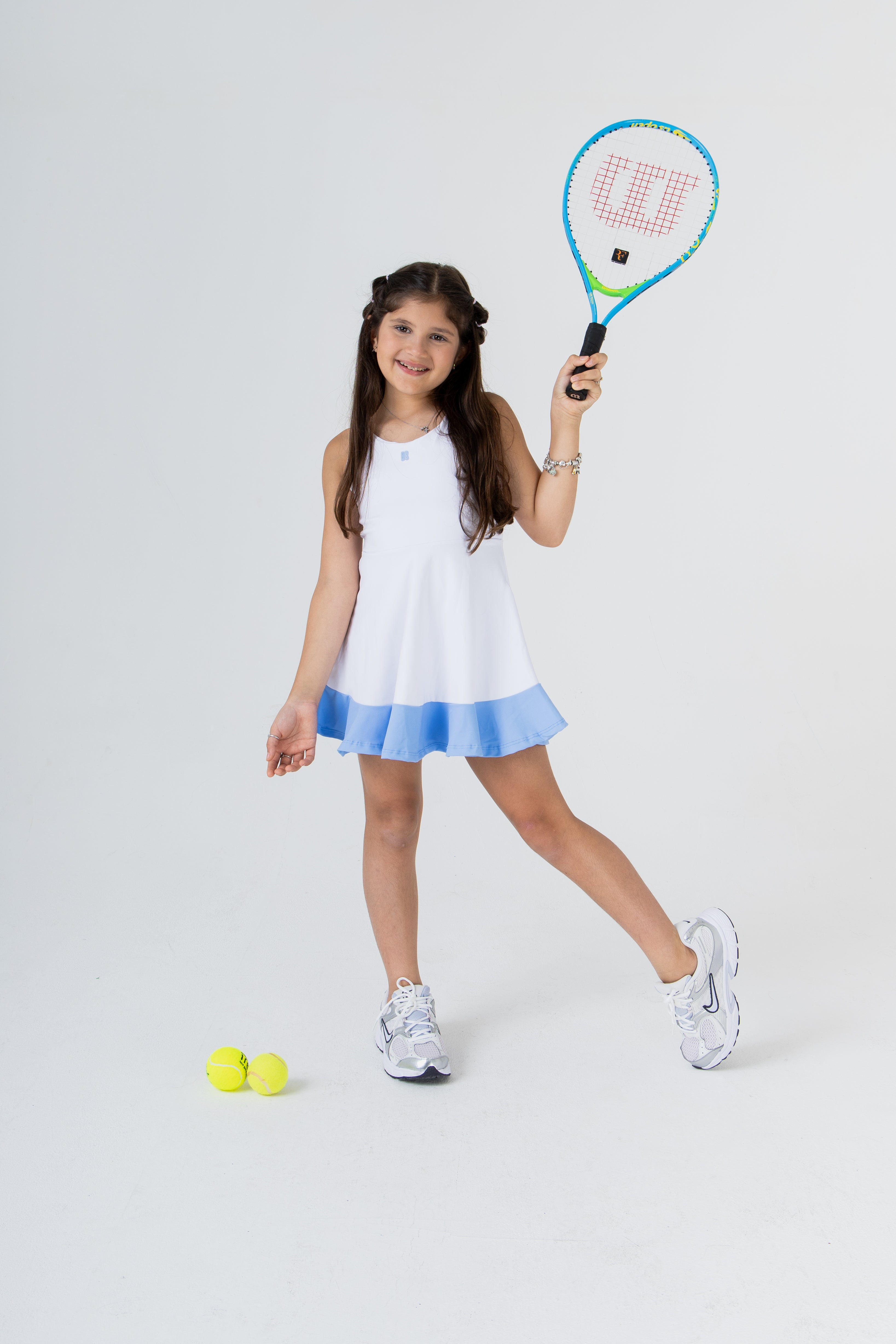 VESTIDO BS KIDS TENNIS CLUB - BRANCO