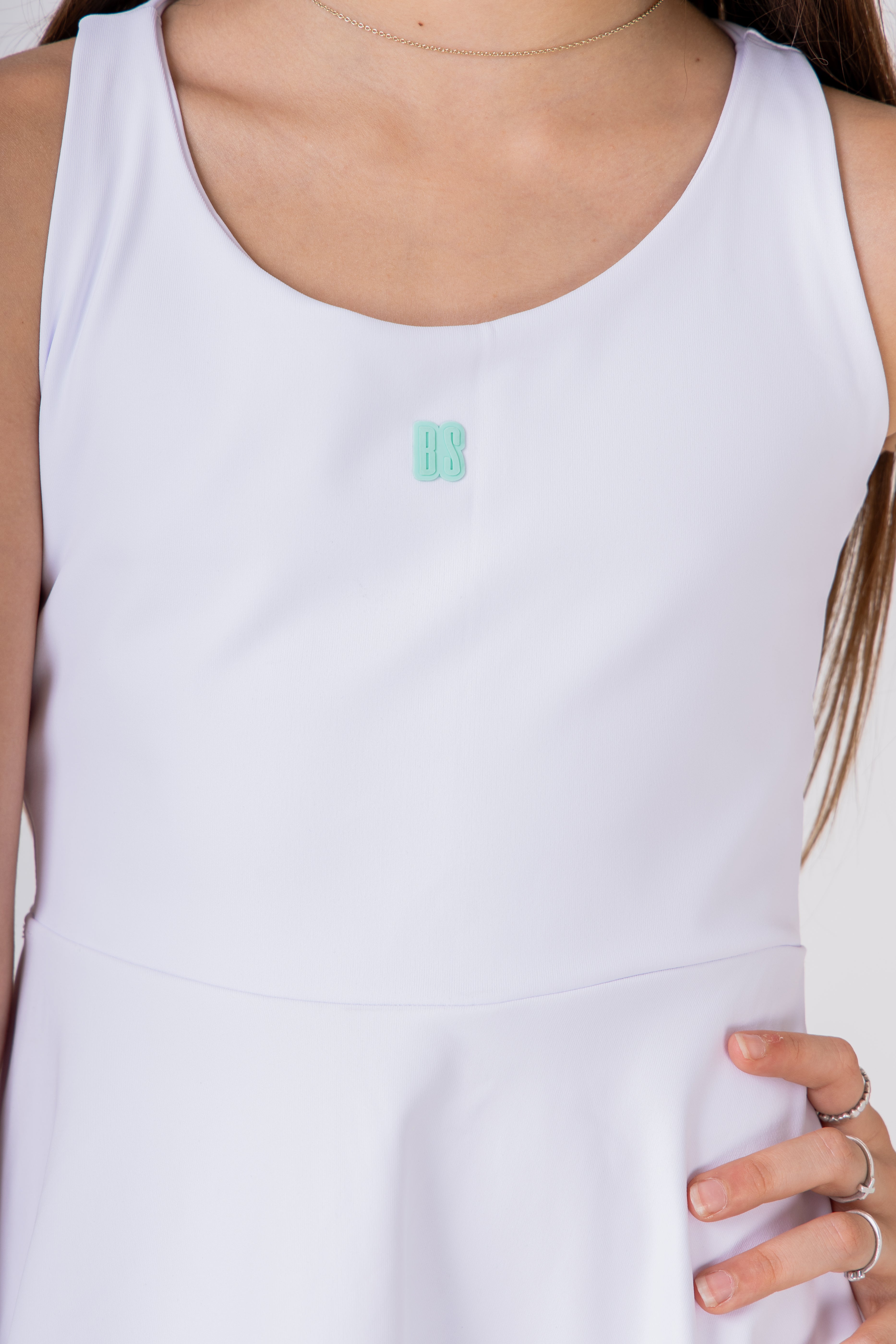 VESTIDO BS KIDS TENNIS CLUB - BRANCO