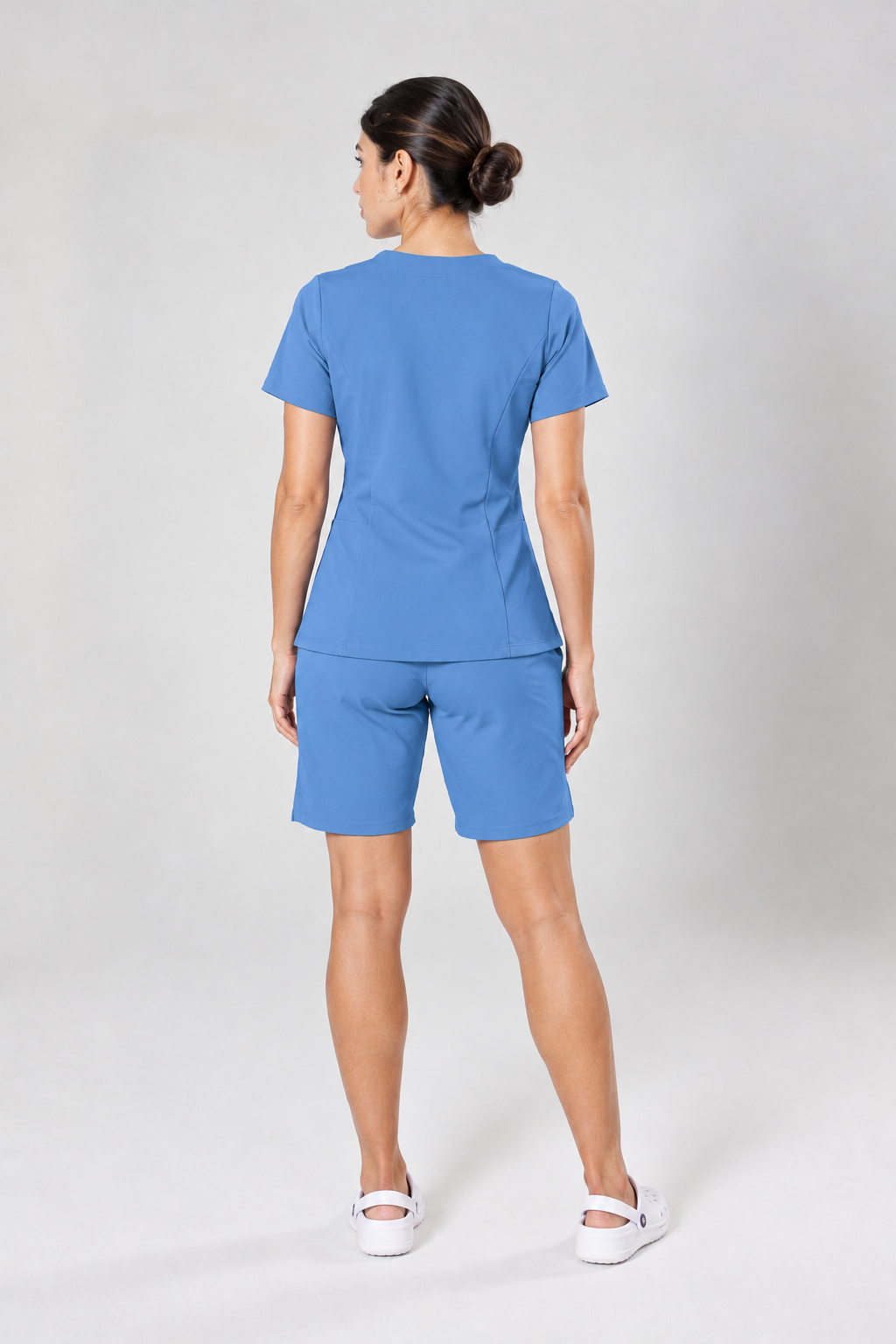 CONJUNTO FARDAMENTO GOLA REDONDA POP RIVIERA AZUL