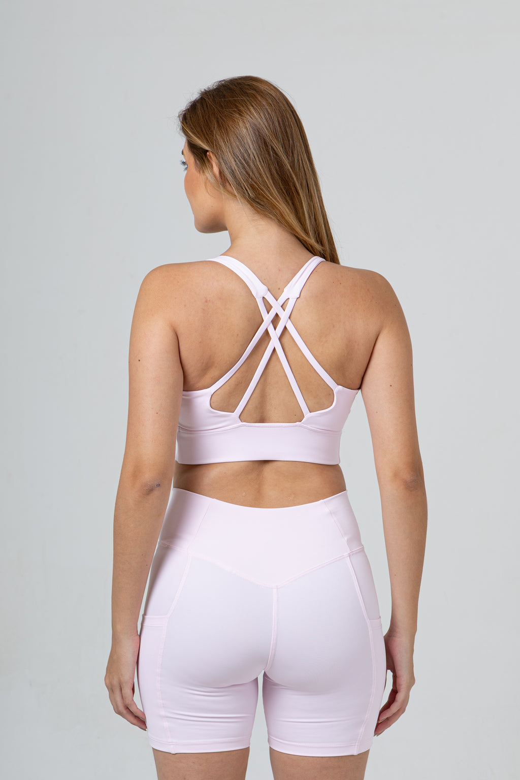 SHORT HYPER TRANINNING BOLSO LATERAL  LIGHT PINK