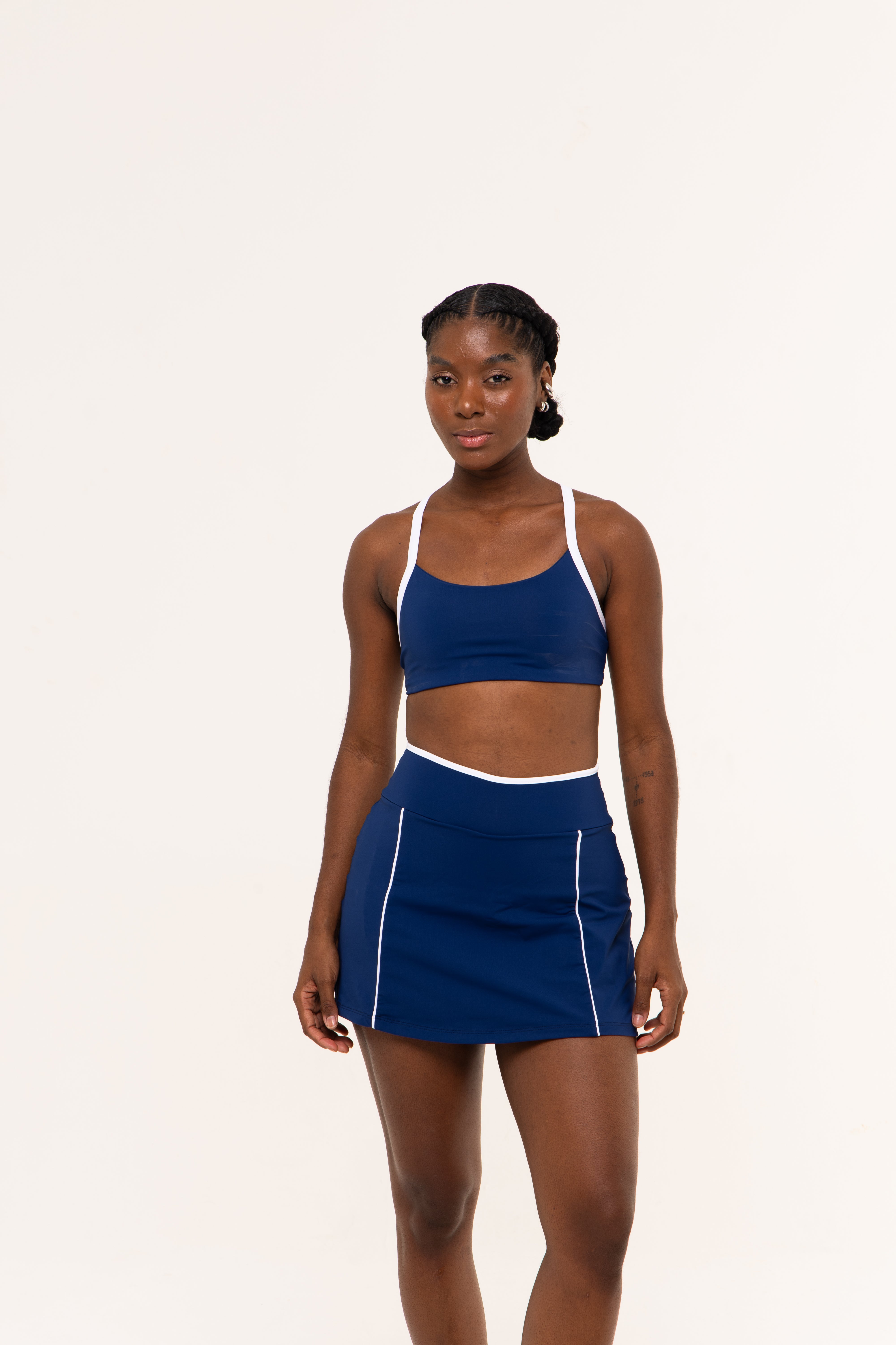 CROPPED SUSTENTARE NAVY ESTATE BLUE