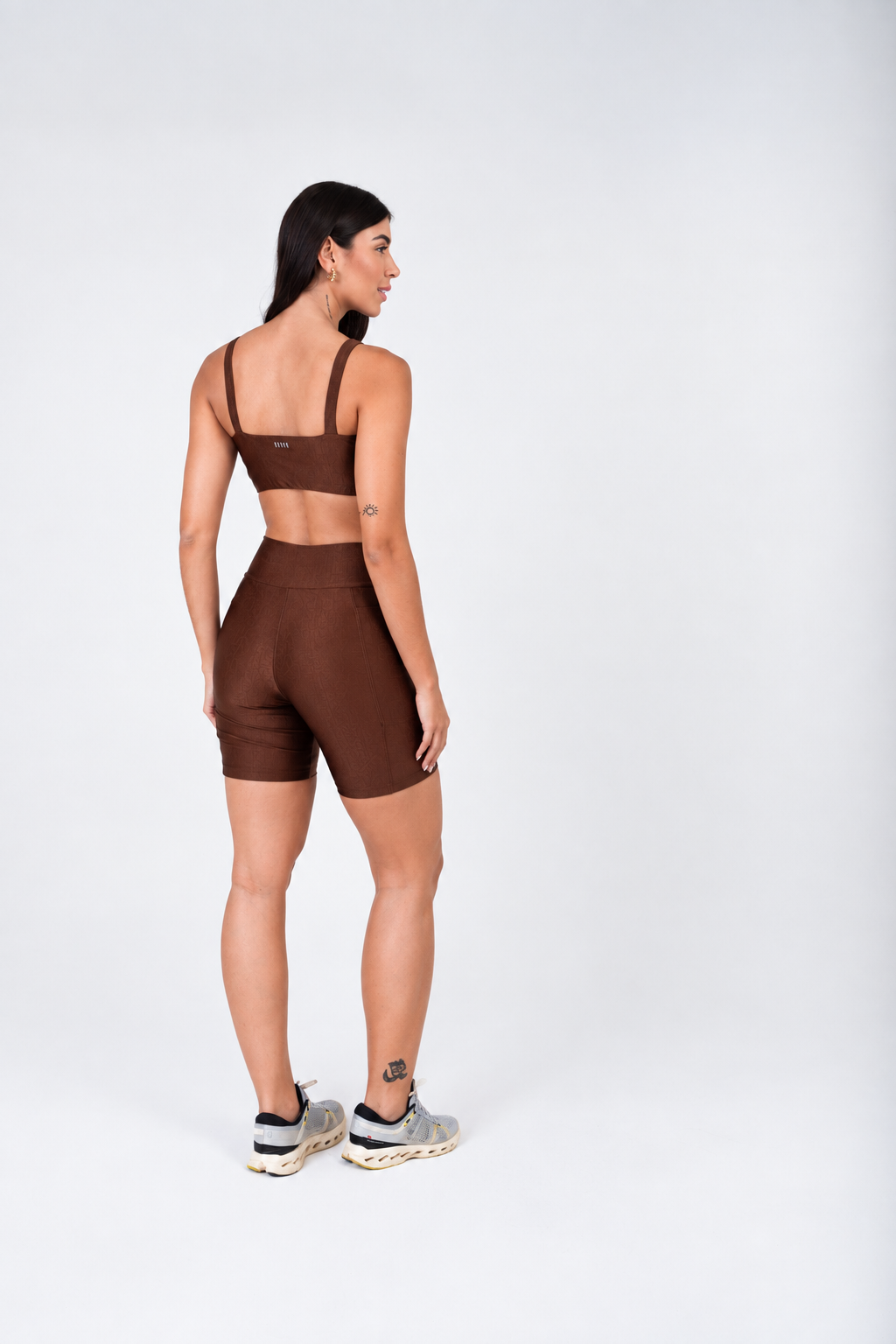 SHORT GLOW ACTIVE - COFFEE