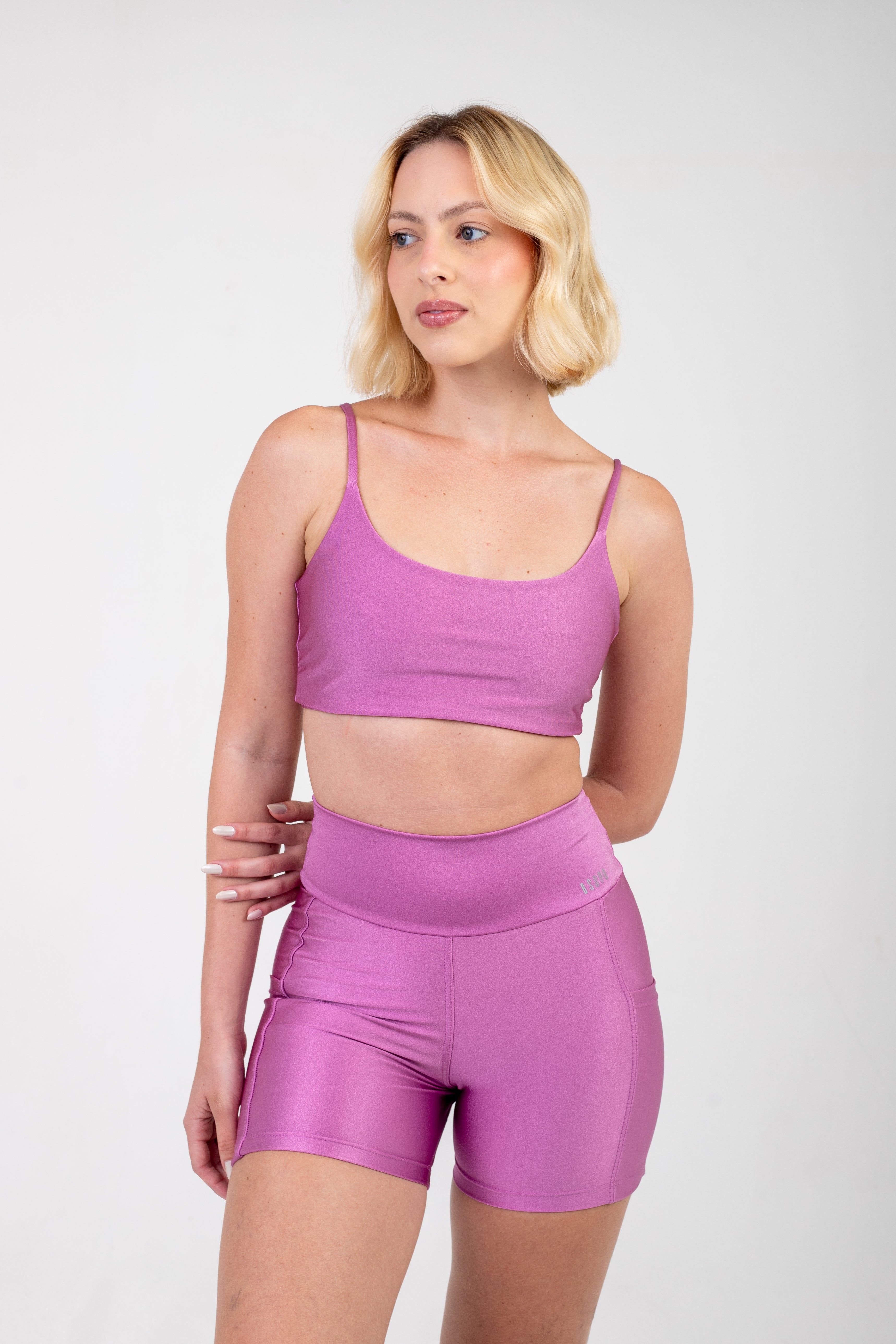 TOP ALÇA FINA GLOW MAUVE