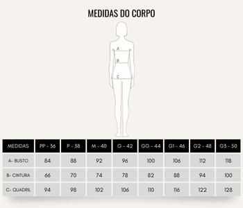 Tabela de Medidas